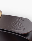 OGL Single Prong Garrison Buckle Leather Belt - Brown
