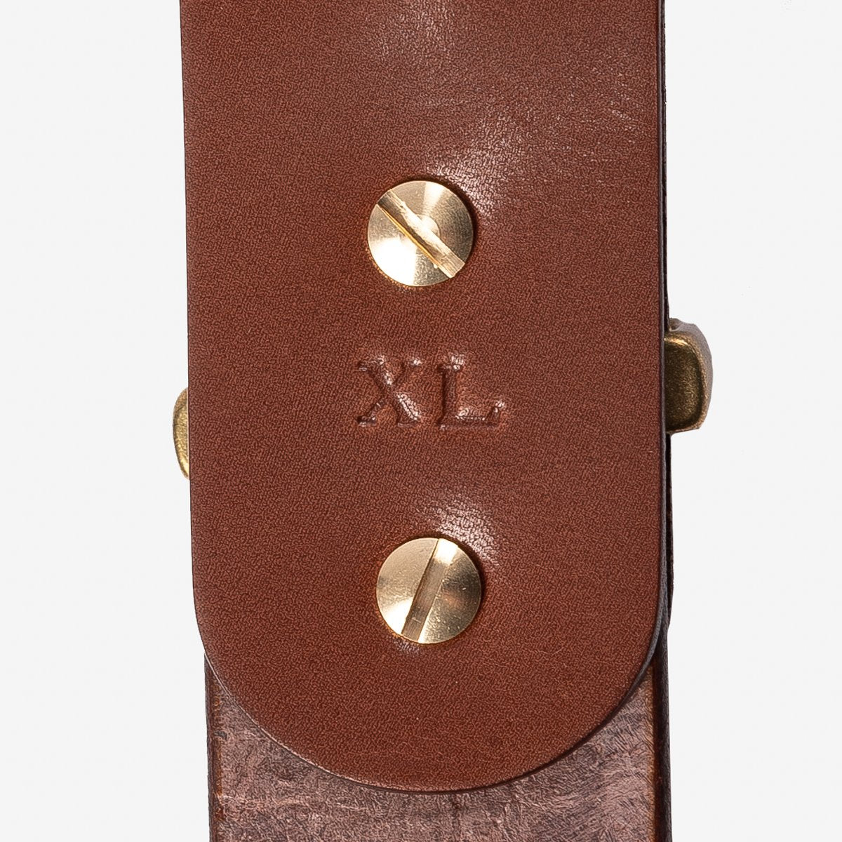 Heavy Duty &quot;Tochigi&quot; Leather Belt - Brown (B-GRADE)-size M