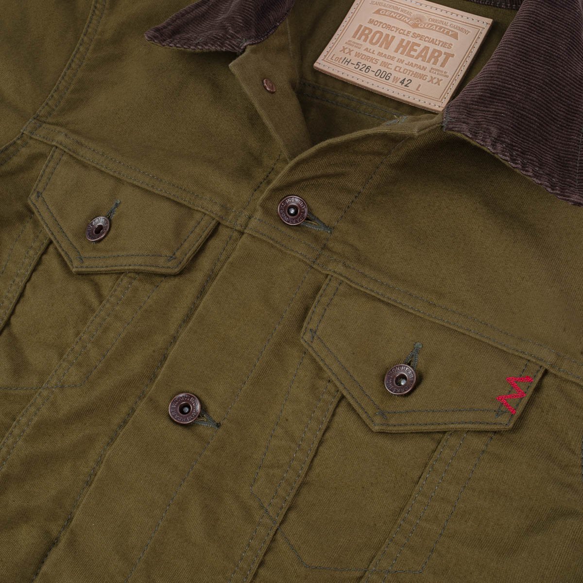 12oz Whipcord Modified Type III Jacket - Olive Drab Green