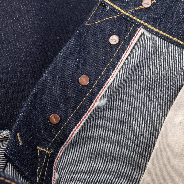 IH-666S-UHR Iron Heart 21/23oz Ultra Heavy Raw Selvedge Denim Slim Straight Cut Jeans - Indigo