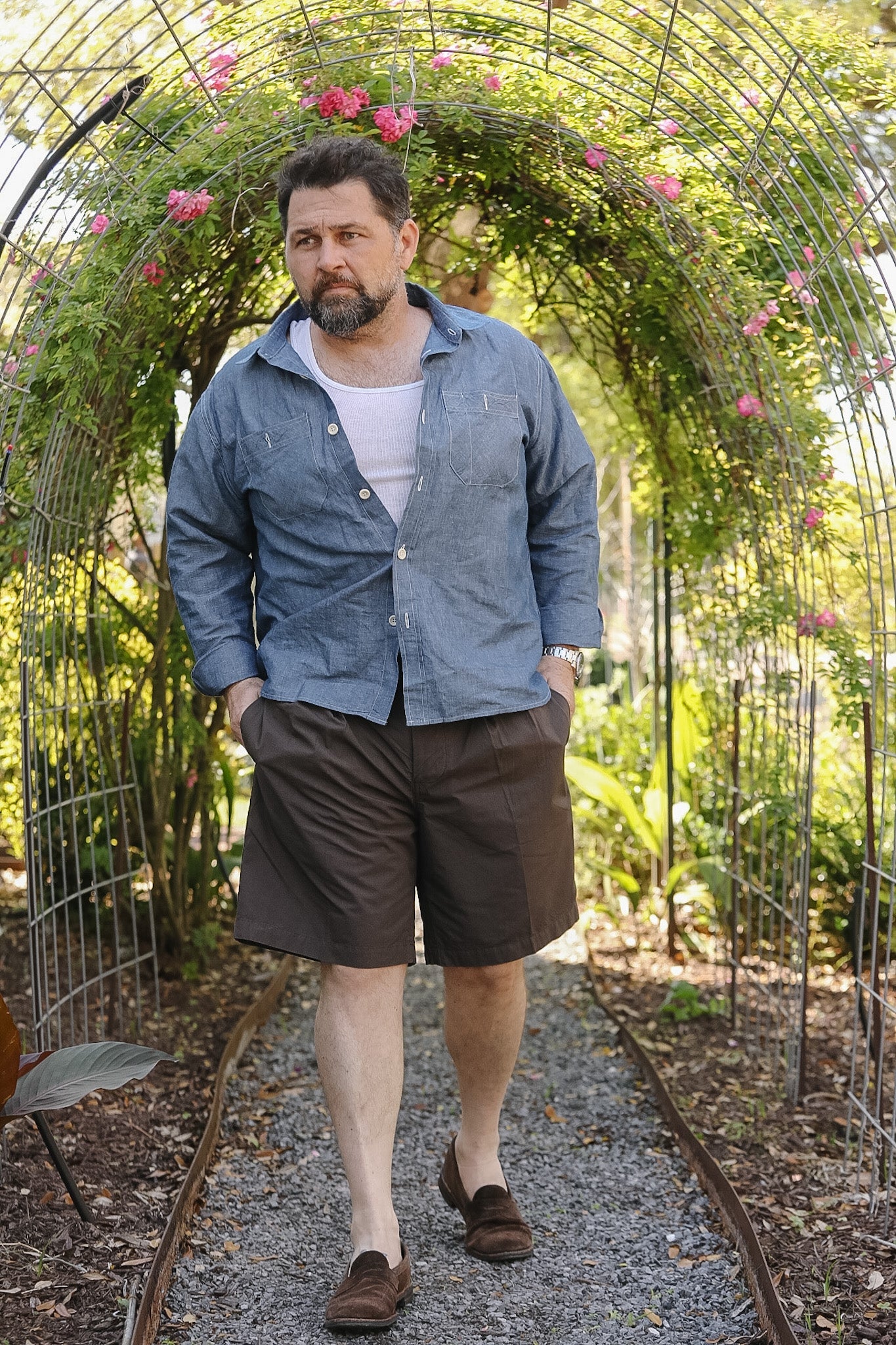 3sixteen Safari Shorts - Brown Poplin – Iron Shop Provisions