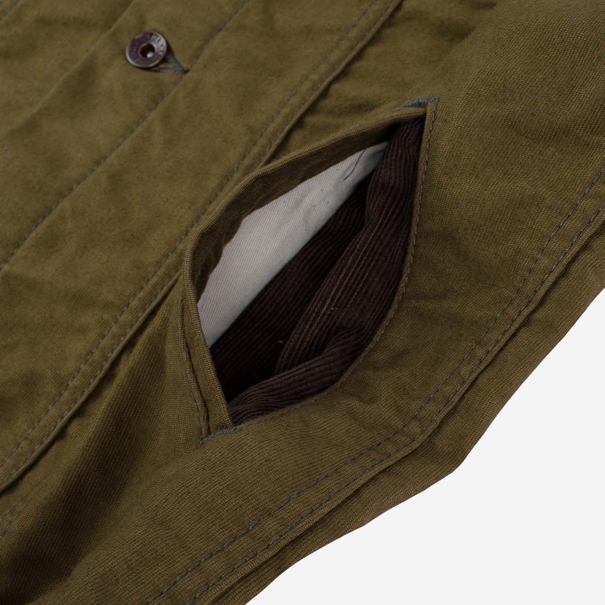 12oz Whipcord Modified Type III Jacket - Olive Drab Green