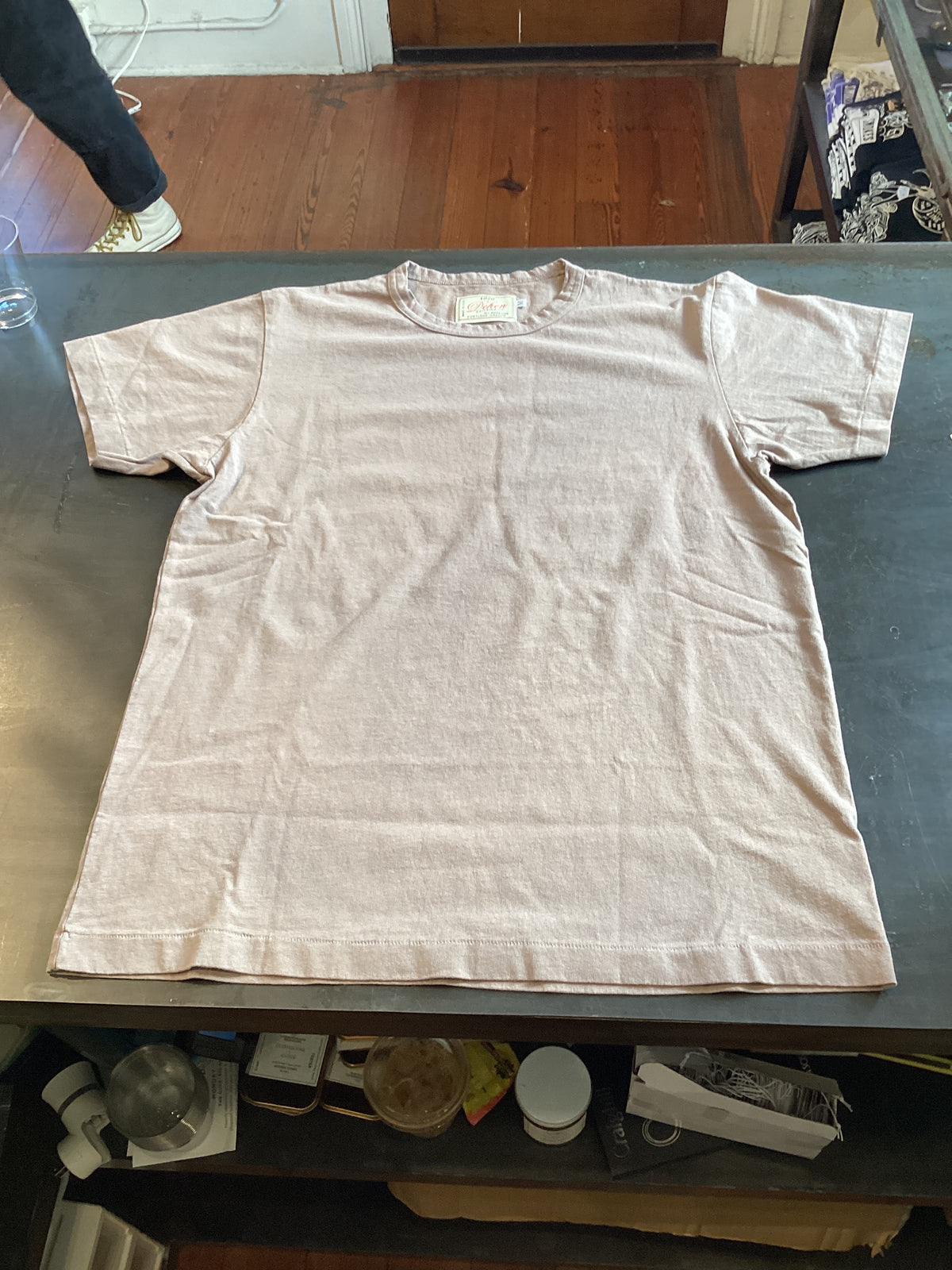 Dehen X Iron Shop Provisions Tee- Putty