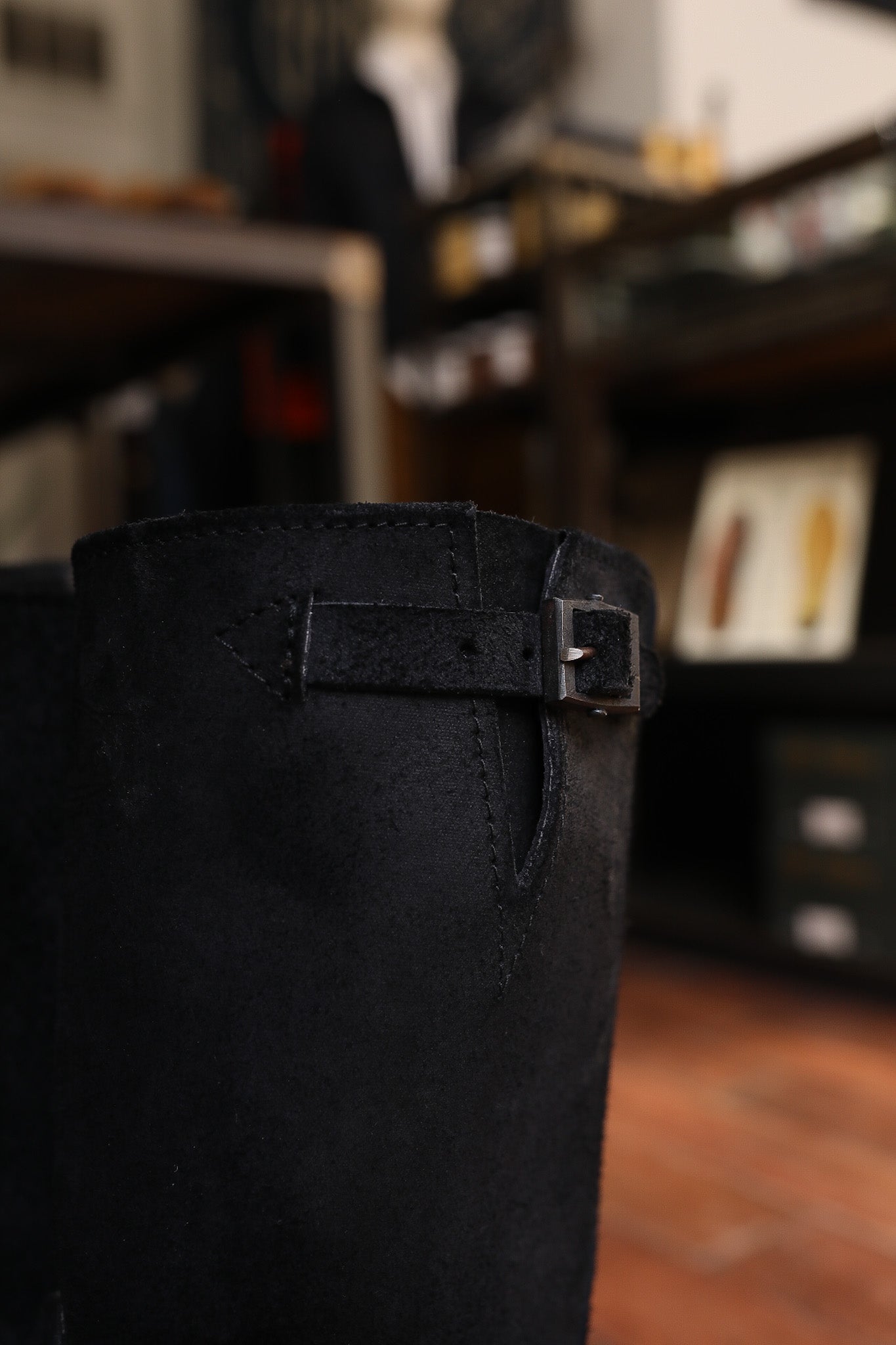 Wesco X ISP Boss Engineer Boot- Black Roughout