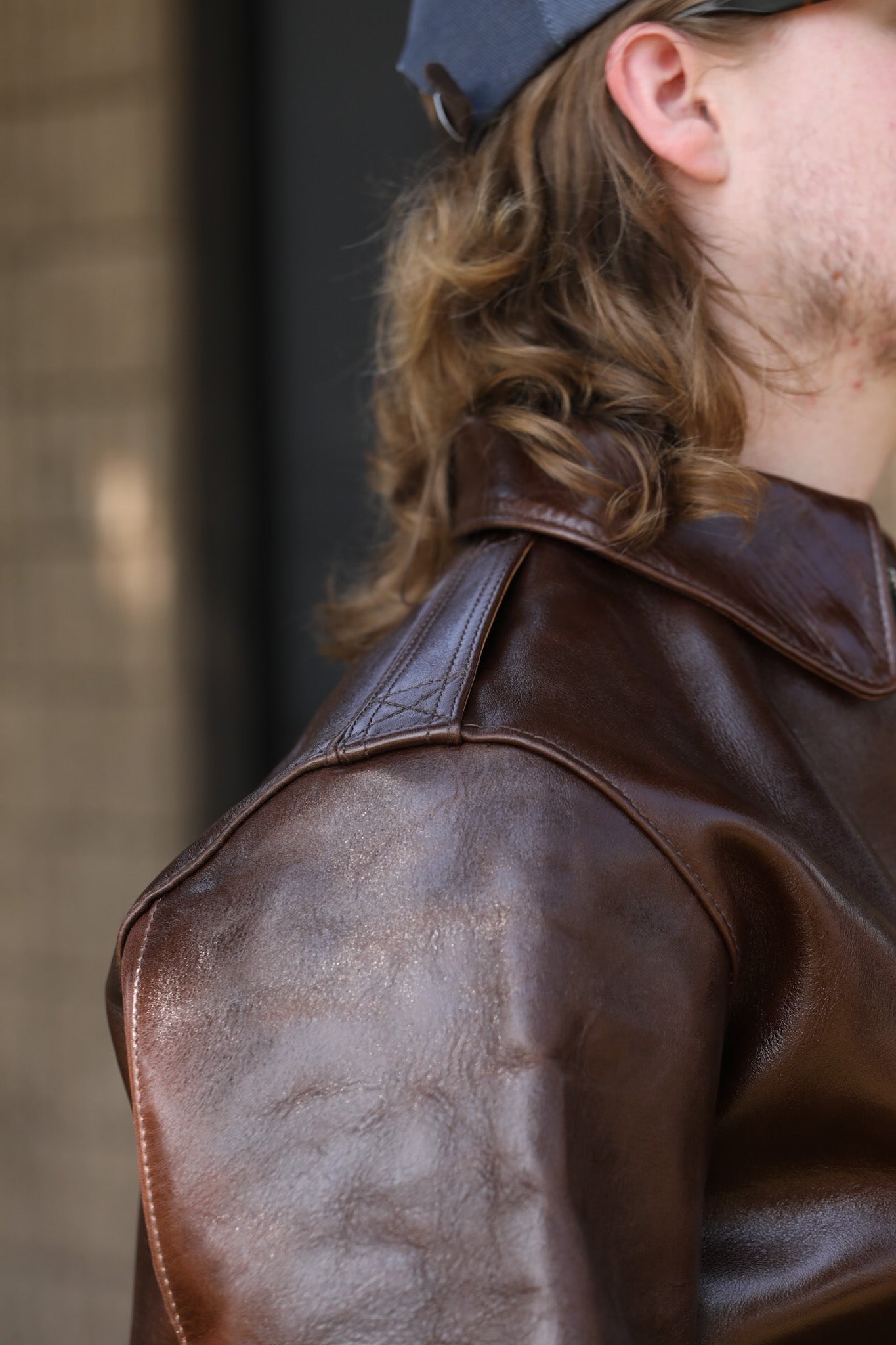 A-2 Leather Jacket- Pull Up Horse Brown