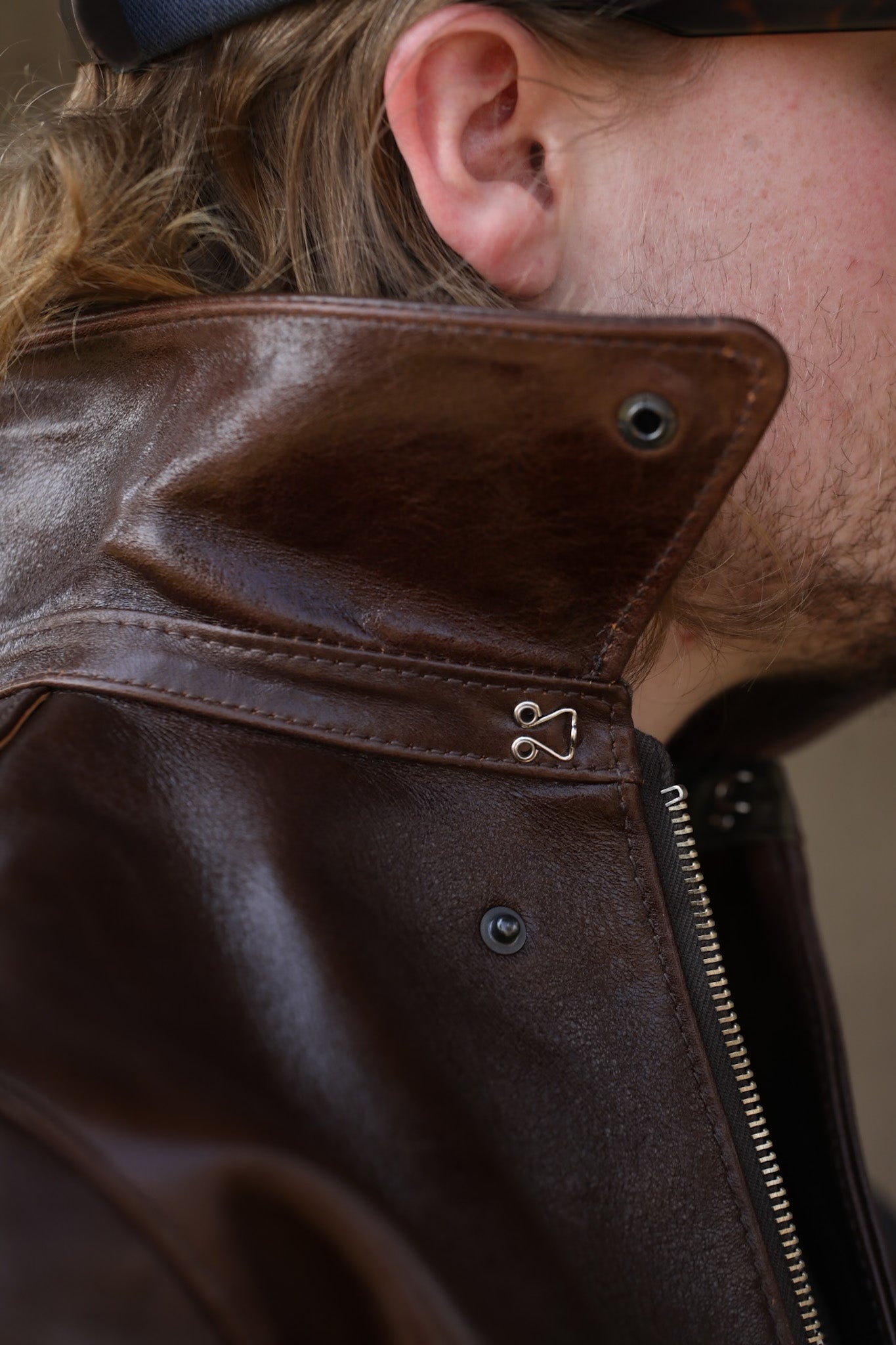 A-2 Leather Jacket- Pull Up Horse Brown