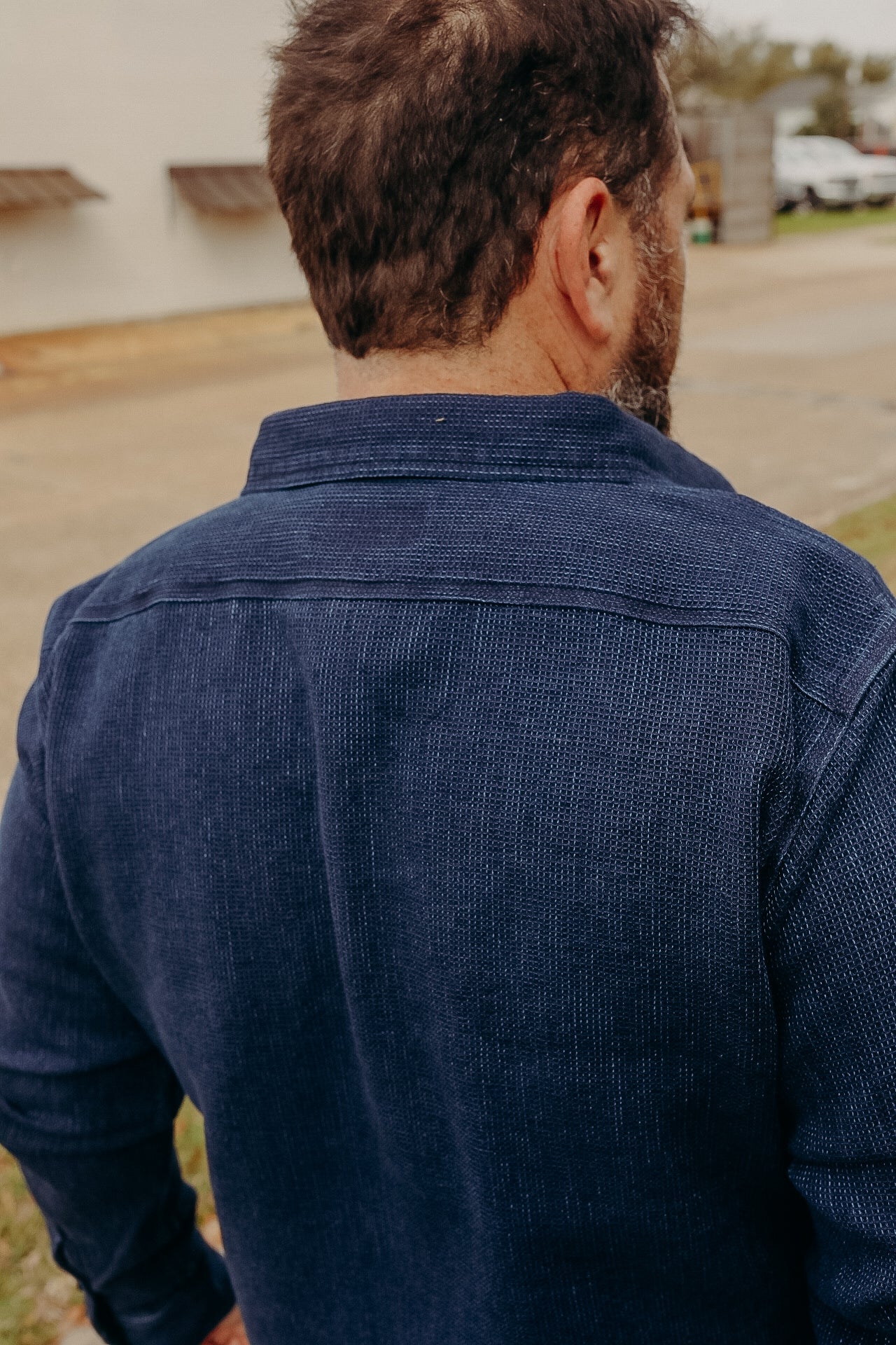Waffle Work Shirt - Indigo IHSH-96-IND