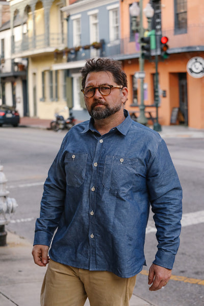 ANM Chambray Work Shirt- Indigo – Iron Shop Provisions