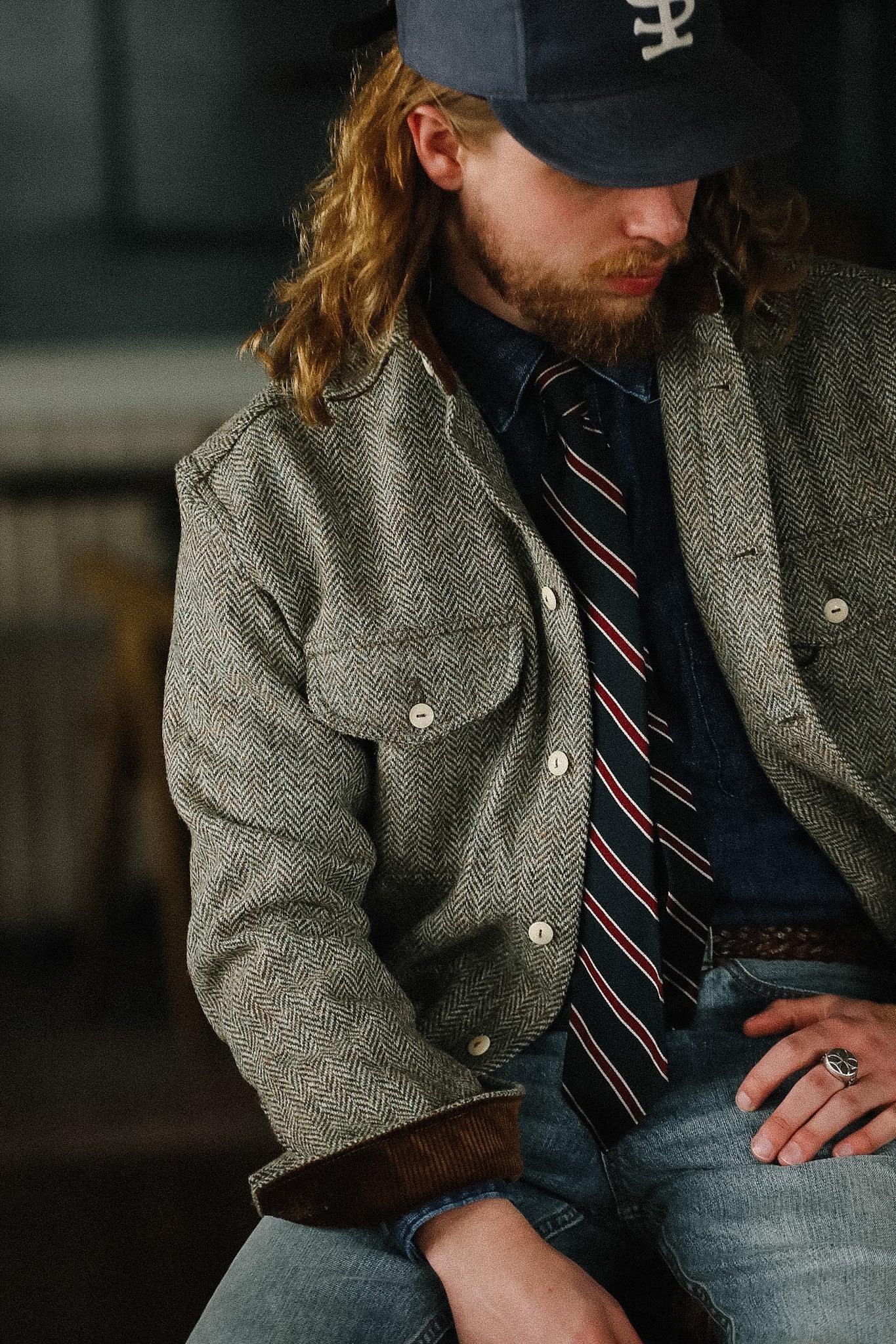 ANM Harris Tweed CPO Jacket-Herringbone – Iron Shop Provisions