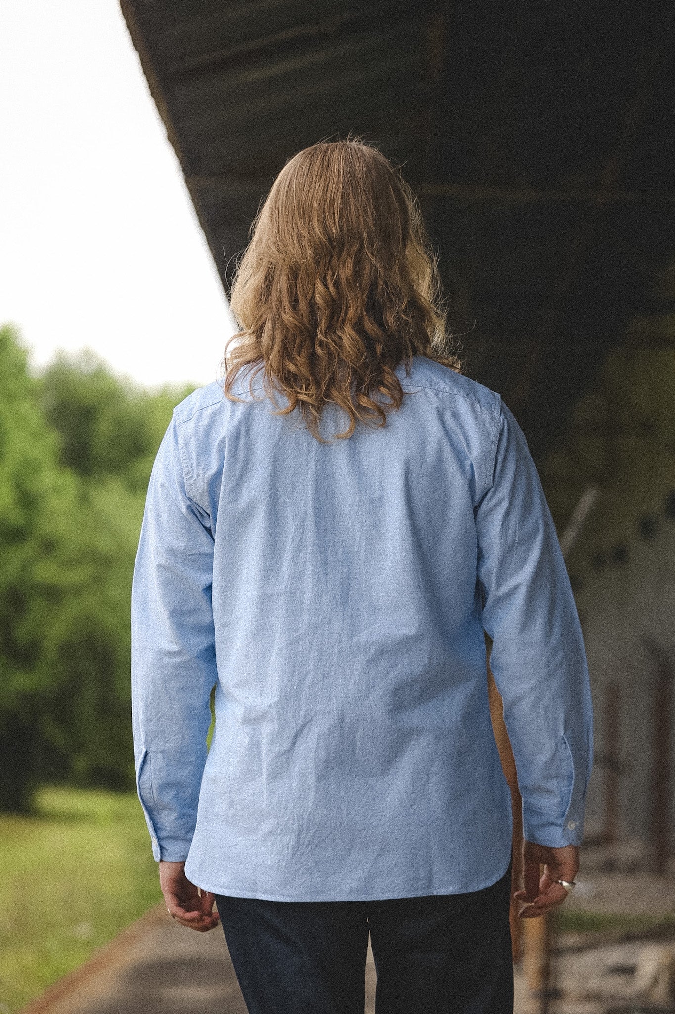 BR28824 Buzz Rickson US Air Force Oxford Shirt- Blue M