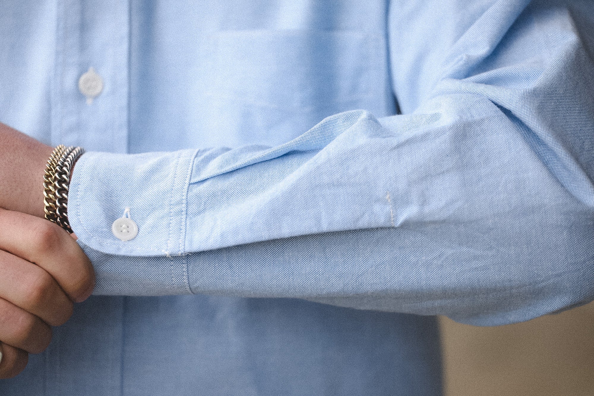 BR28824 Buzz Rickson US Air Force Oxford Shirt- Blue – Iron Shop Provisions