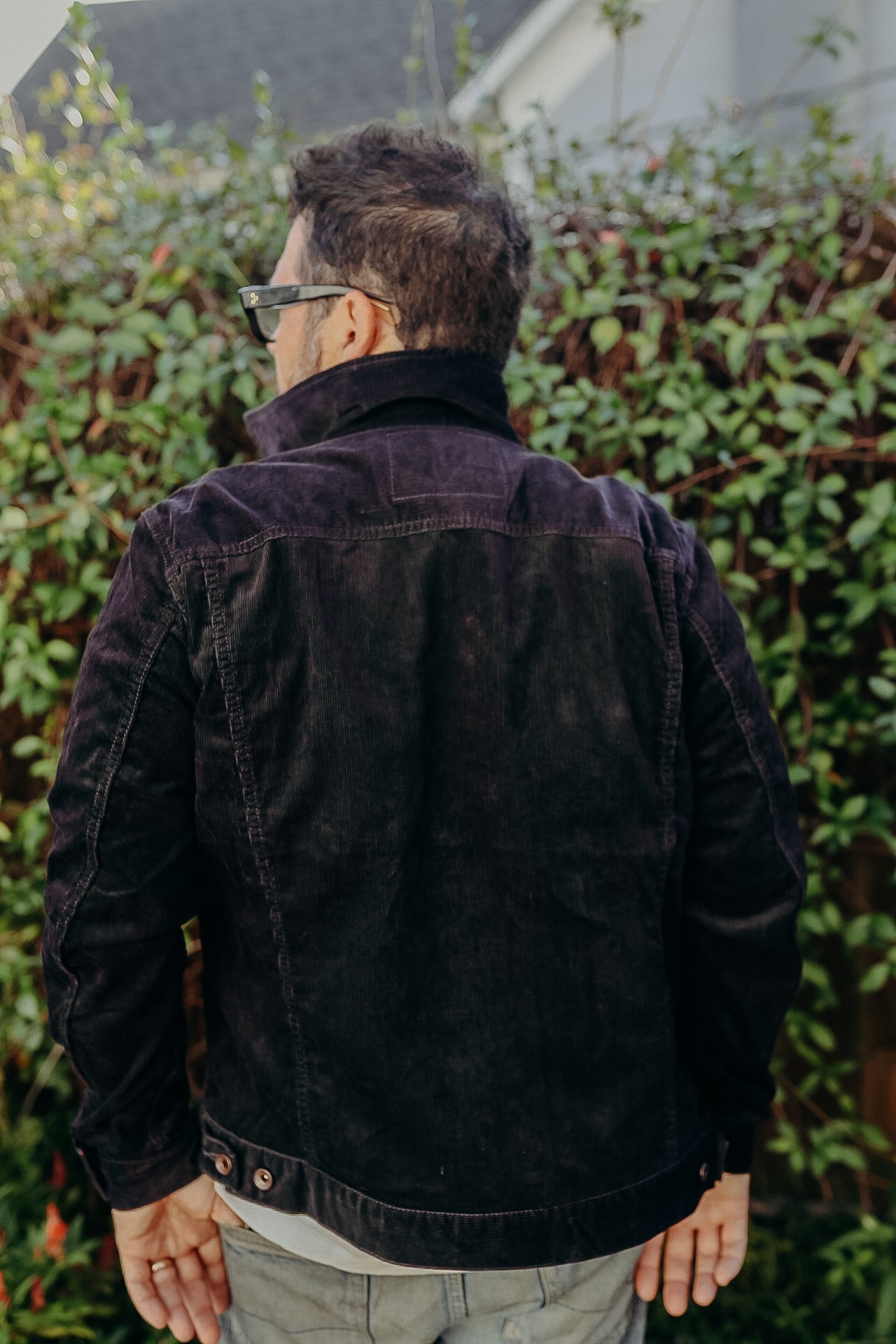 IHJ-69-BLACK Corduroy Modified Type III Jacket