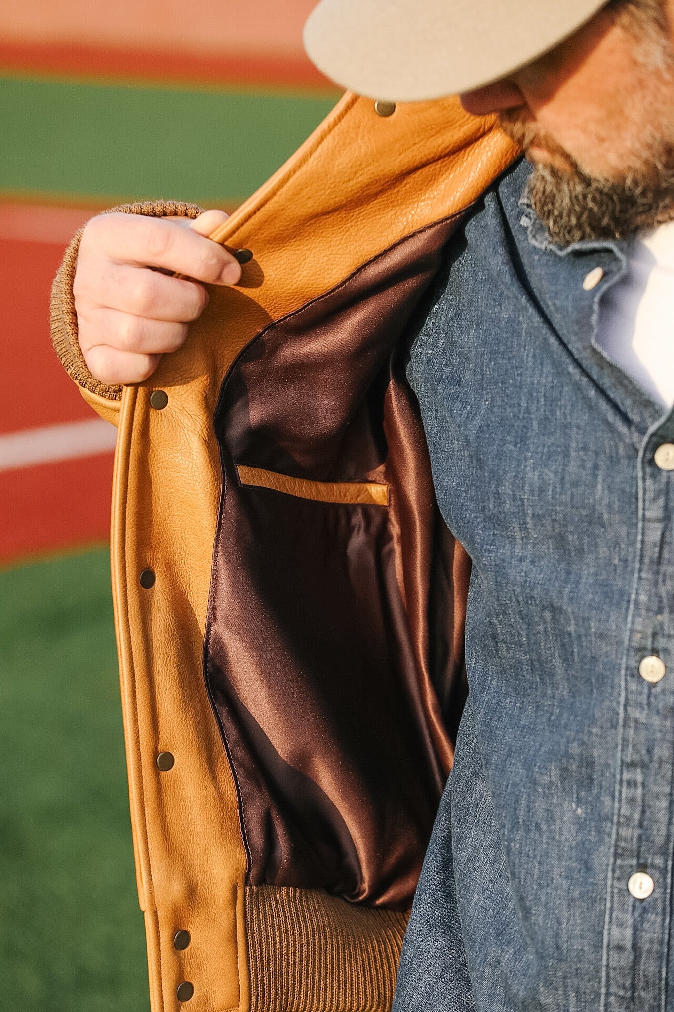 Dehen 1920 All-City Leather Jacket-Rust Leather / Dark Tan – Iron