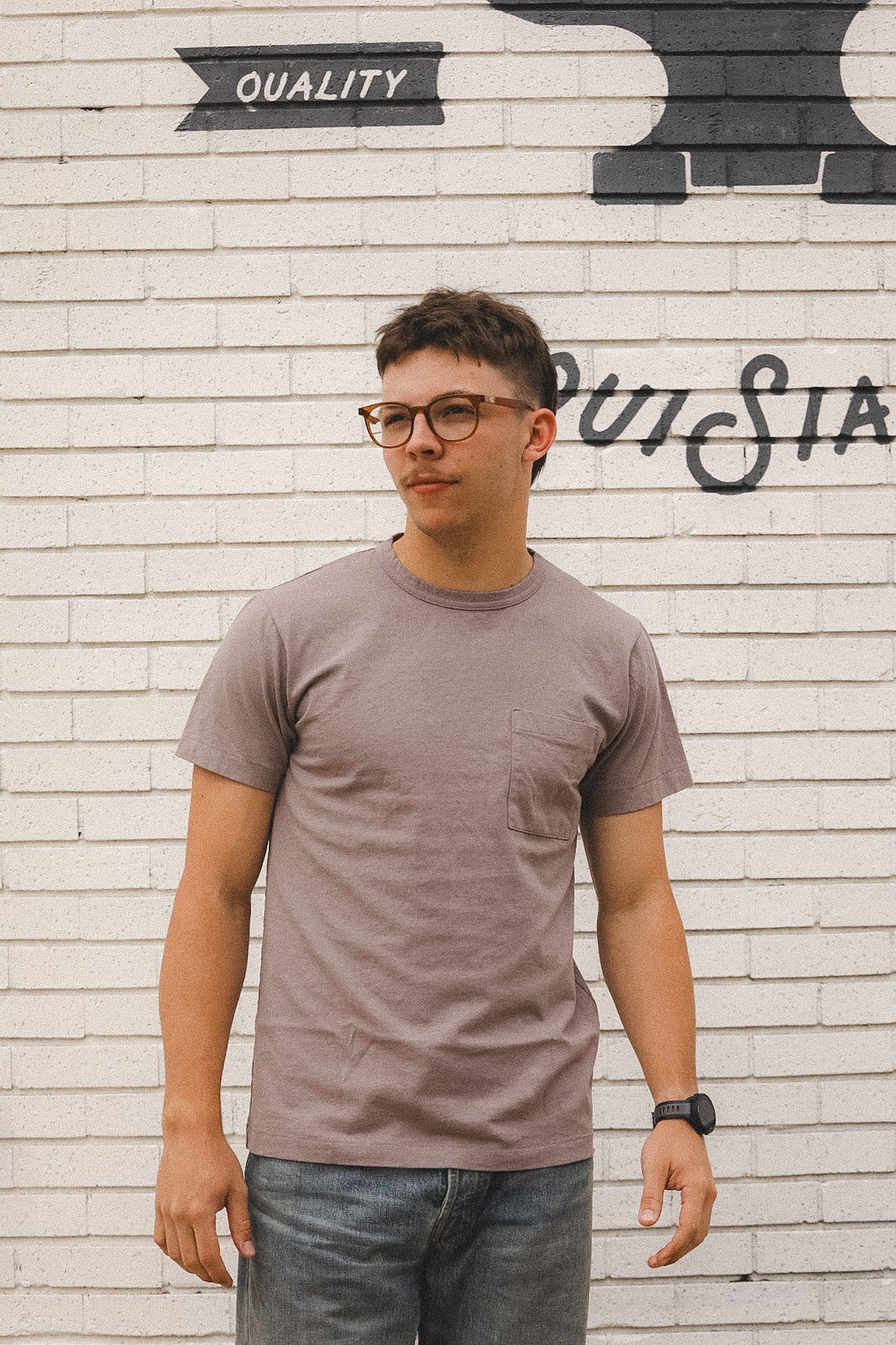 Dehen 1920 Heavy Duty Single Pocket Tee-Putty