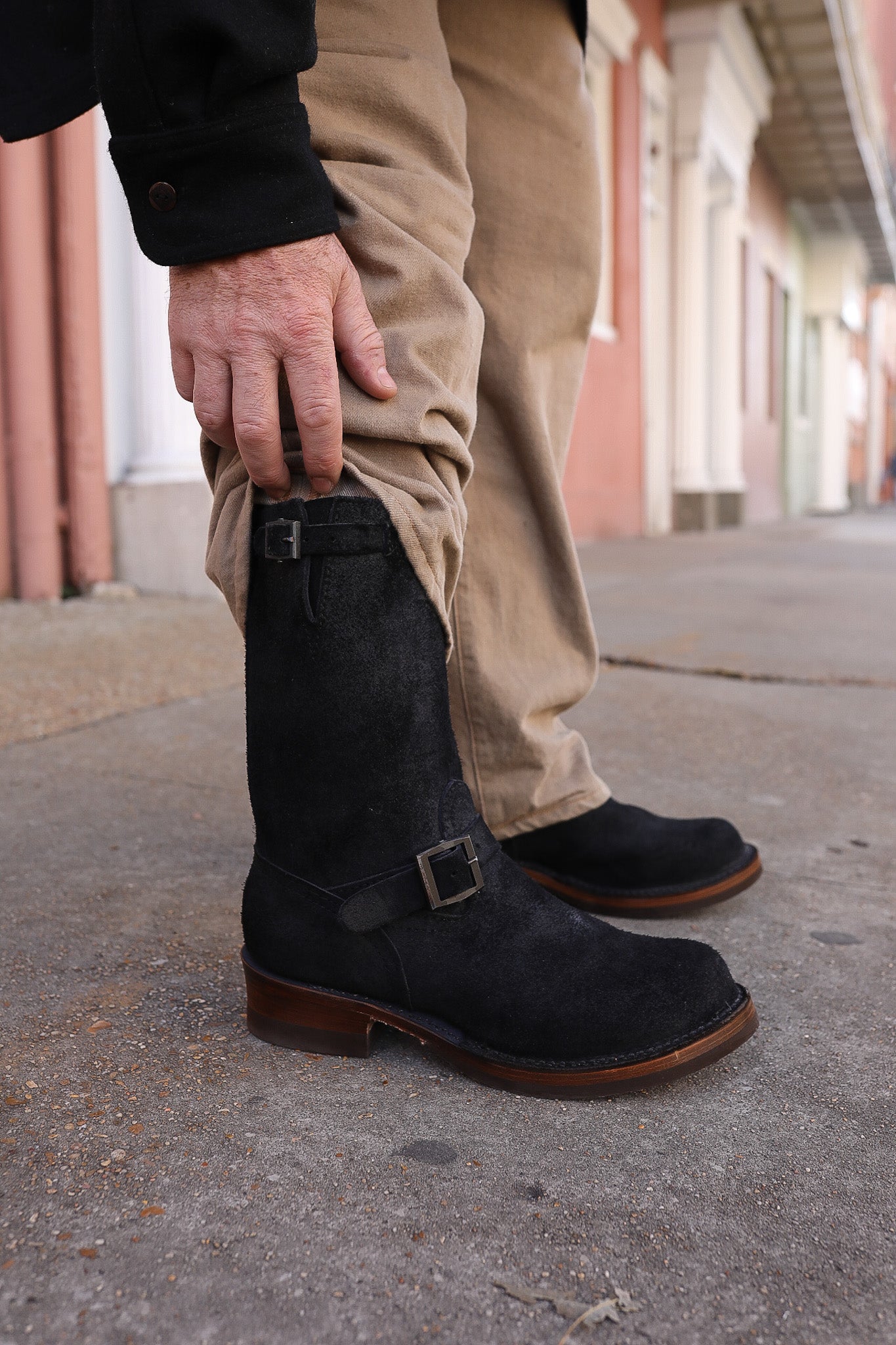Wesco X ISP Boss Engineer Boot- Black Roughout