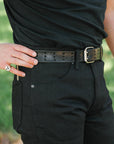 Wilkes Western Cut- 17oz Black Slub