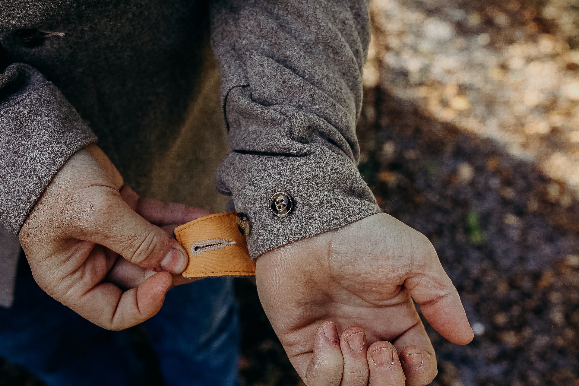 Crissman Overshirt - Black / Natural Herringbone