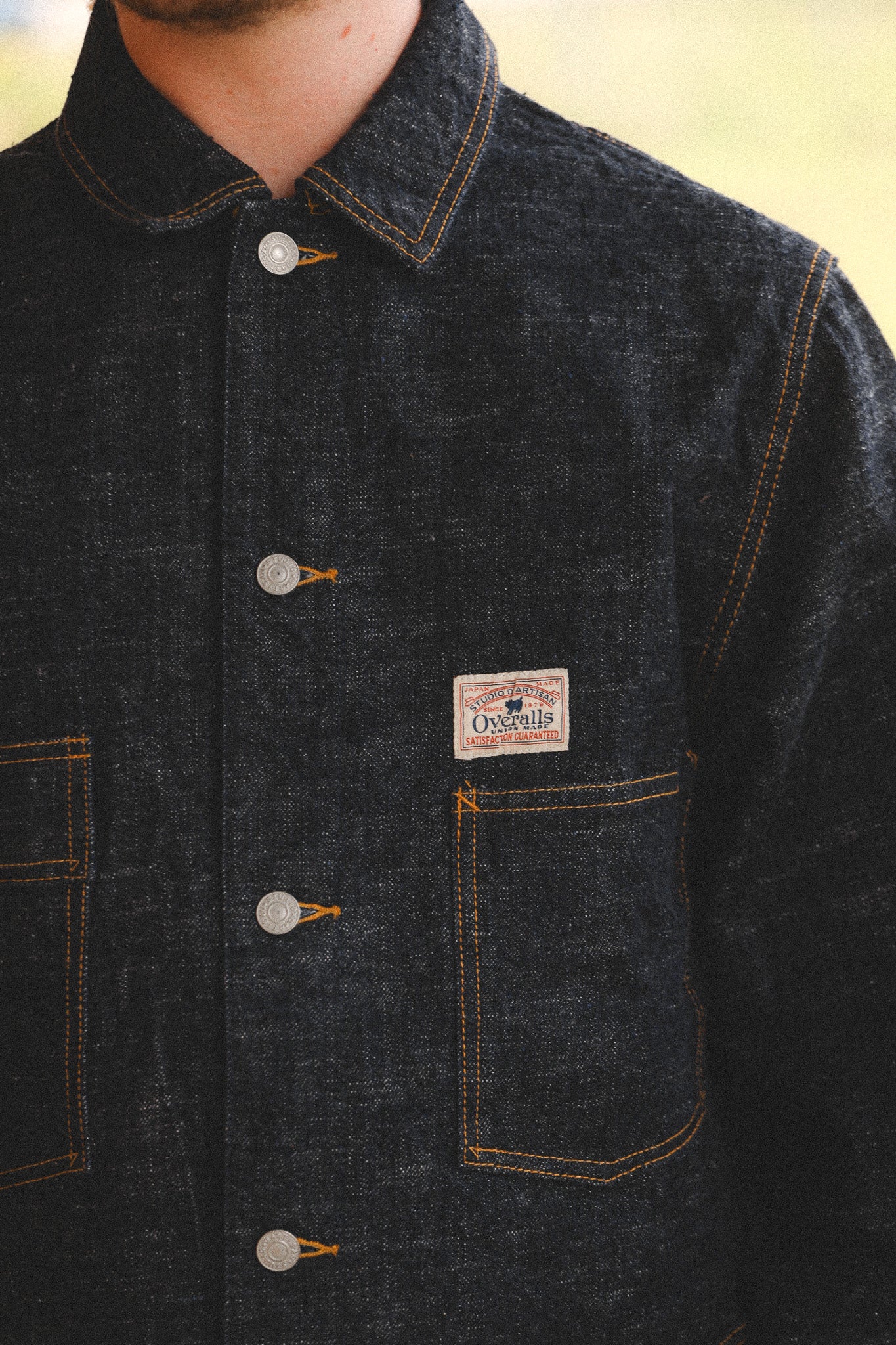 D4620 Studio D'Artisan GL3 Selvedge Denim Coverall Jacket- Indigo