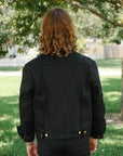 High Low Denim Jacket- 14oz Black Aces High