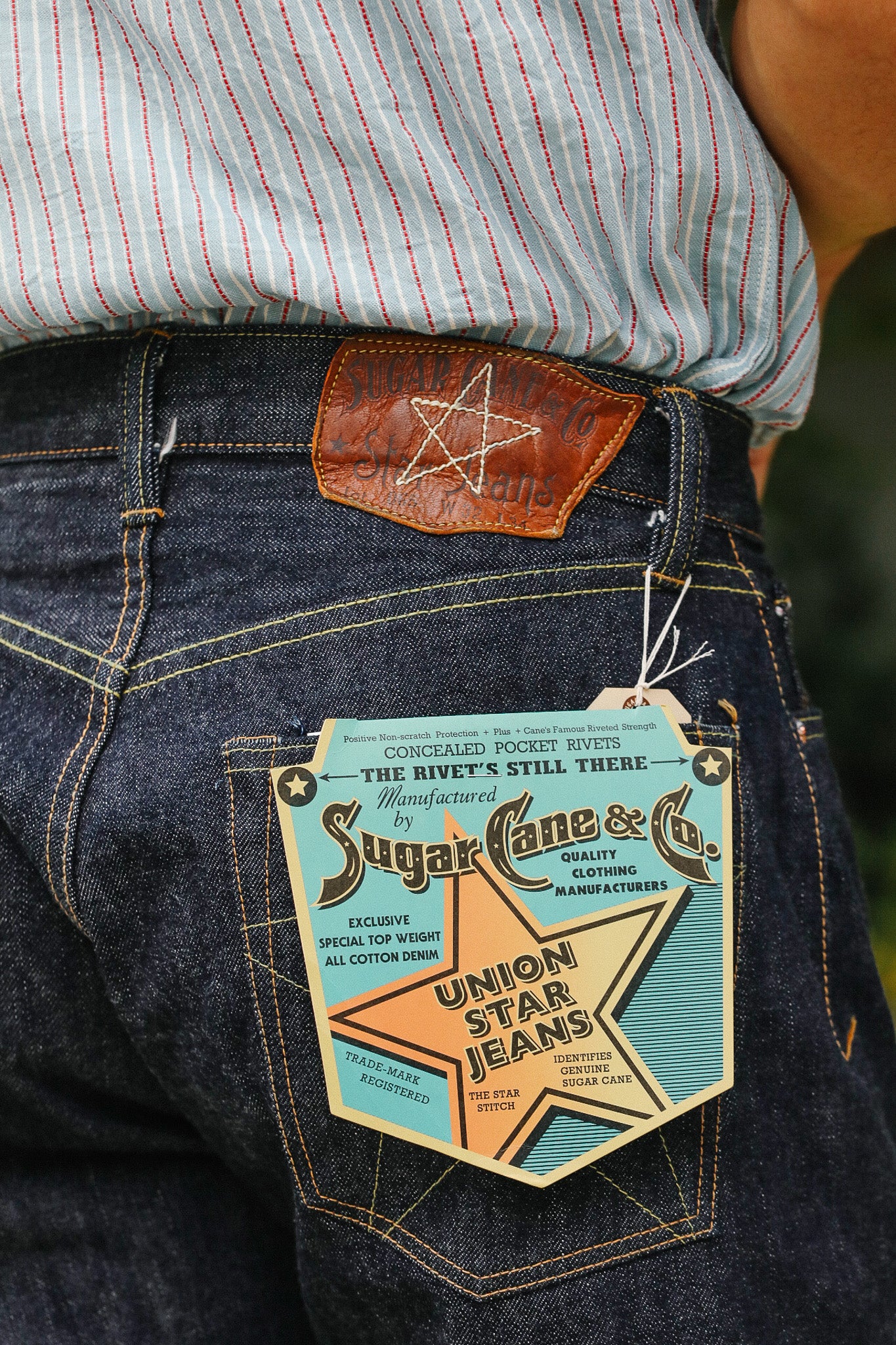 SC40065 Sugar Cane 14.25oz Union Star Jeans- Indigo – Iron Shop