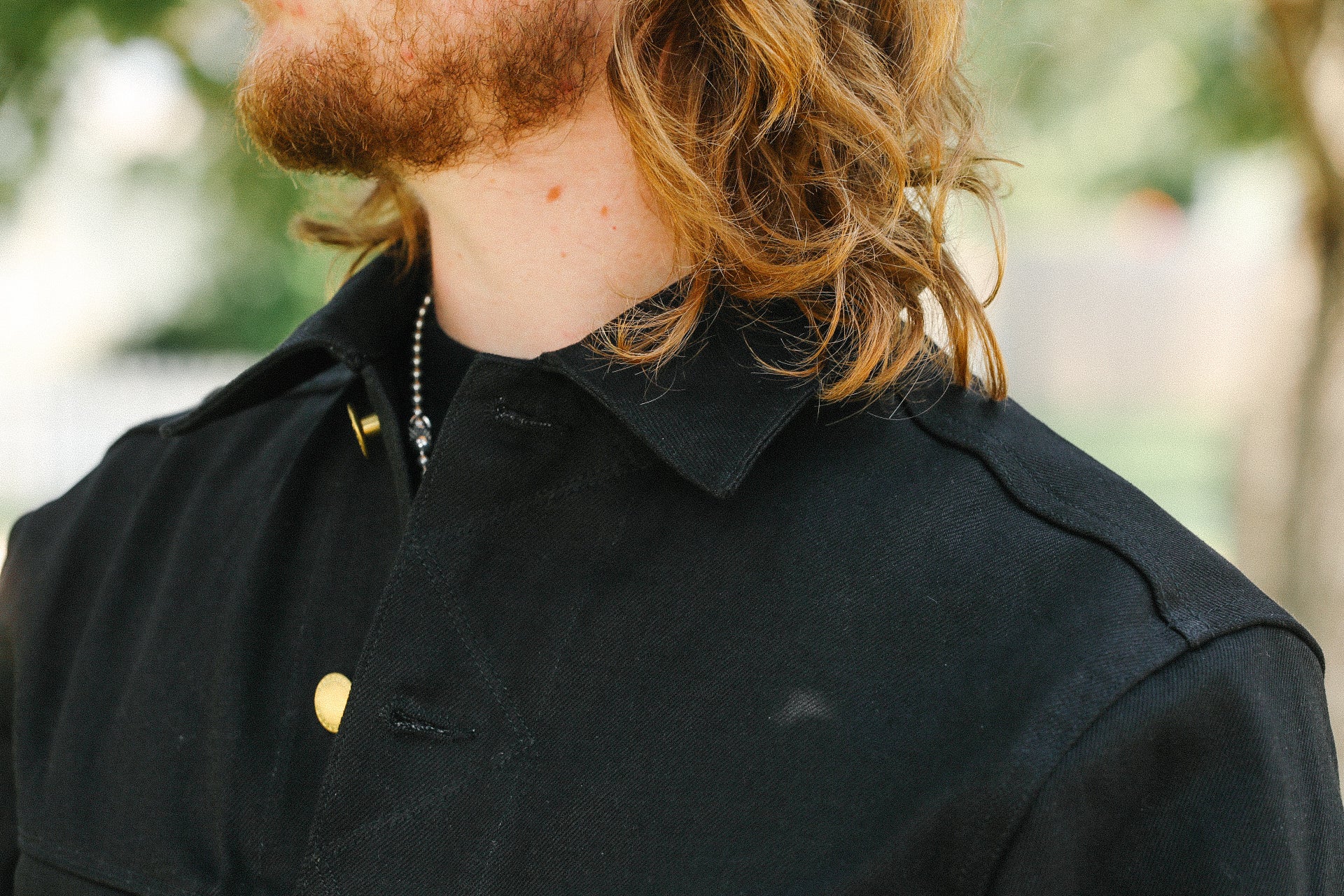 High Low Denim Jacket- 14oz Black Aces High