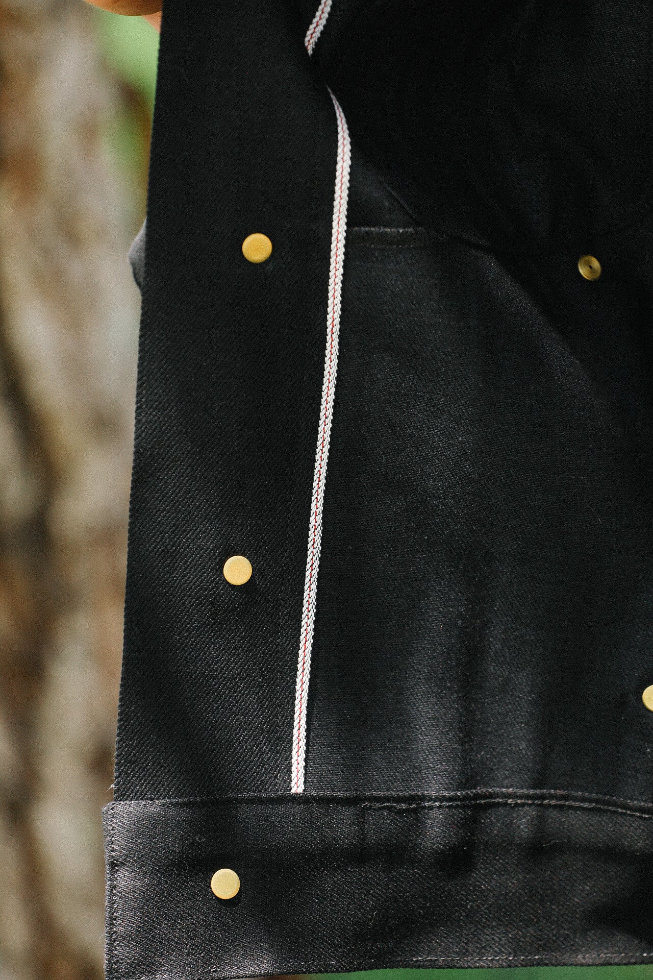 High Low Denim Jacket- 14oz Black Aces High
