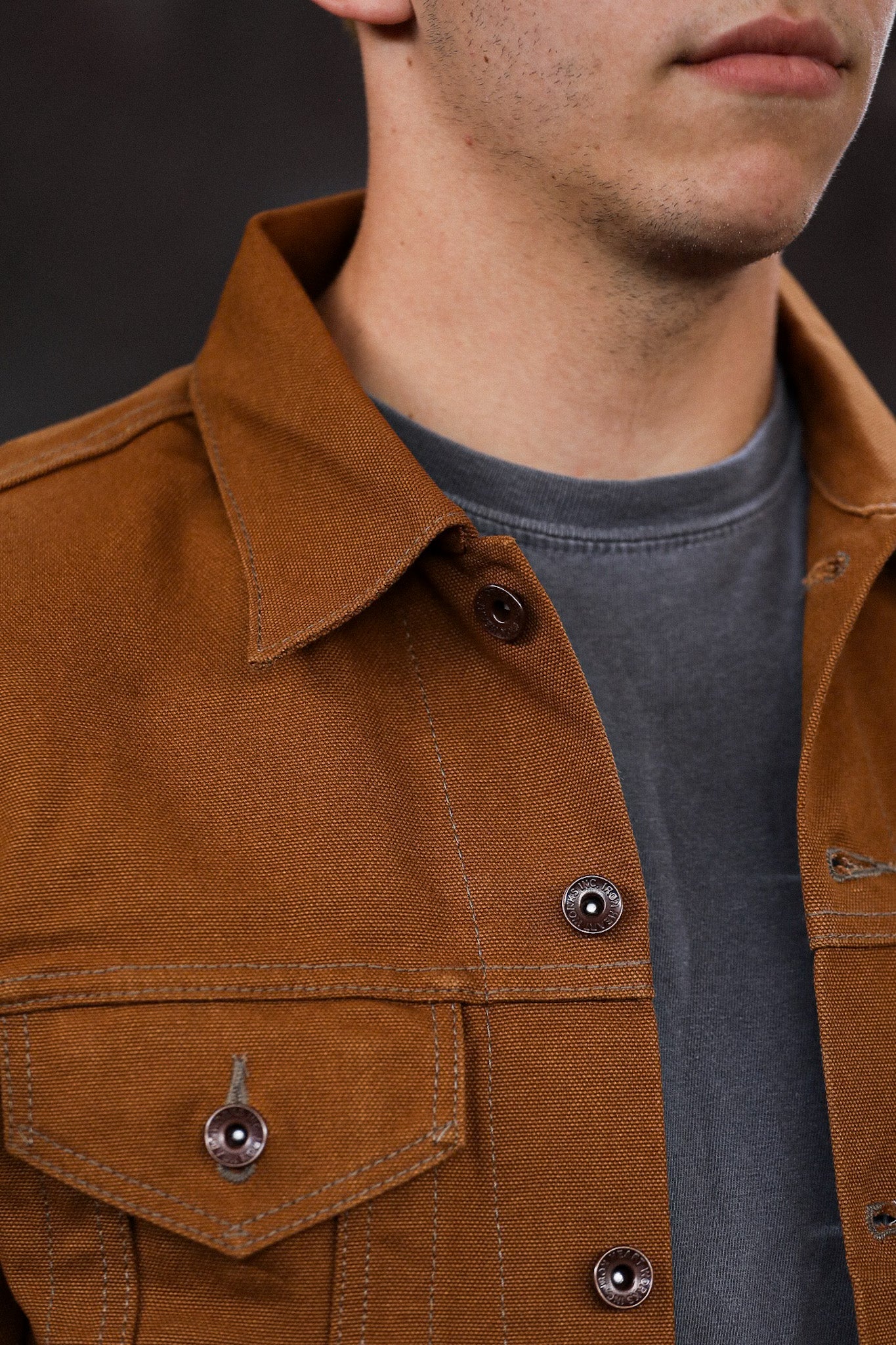 17oz Duck Modified Type III Jacket - Brown