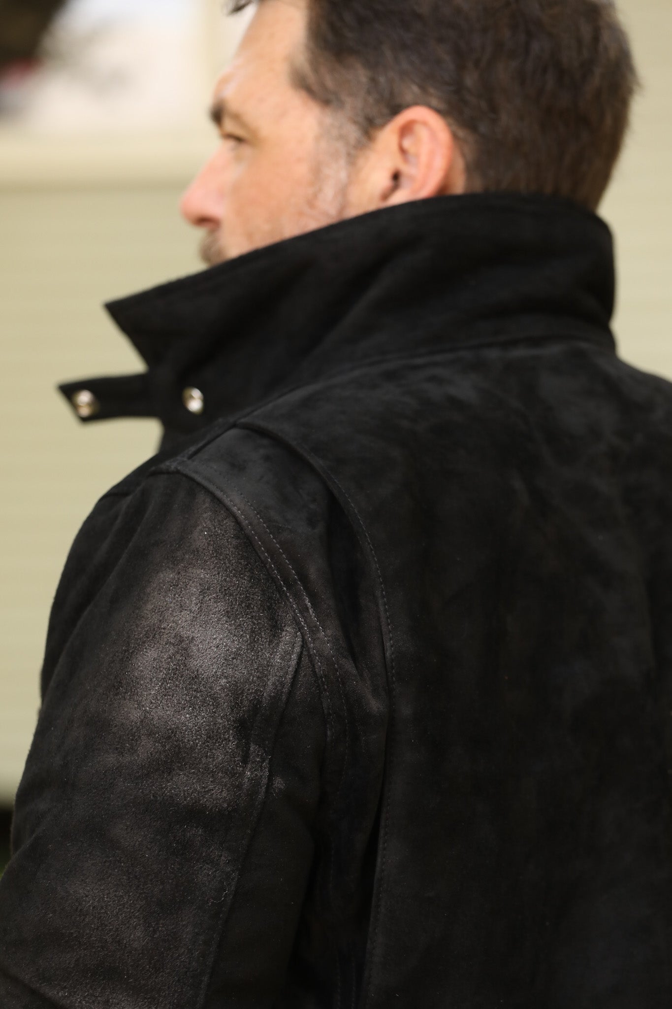IHJ-156-BLK Iron Heart Horsehide Suede M65 Jacket - Black – Iron