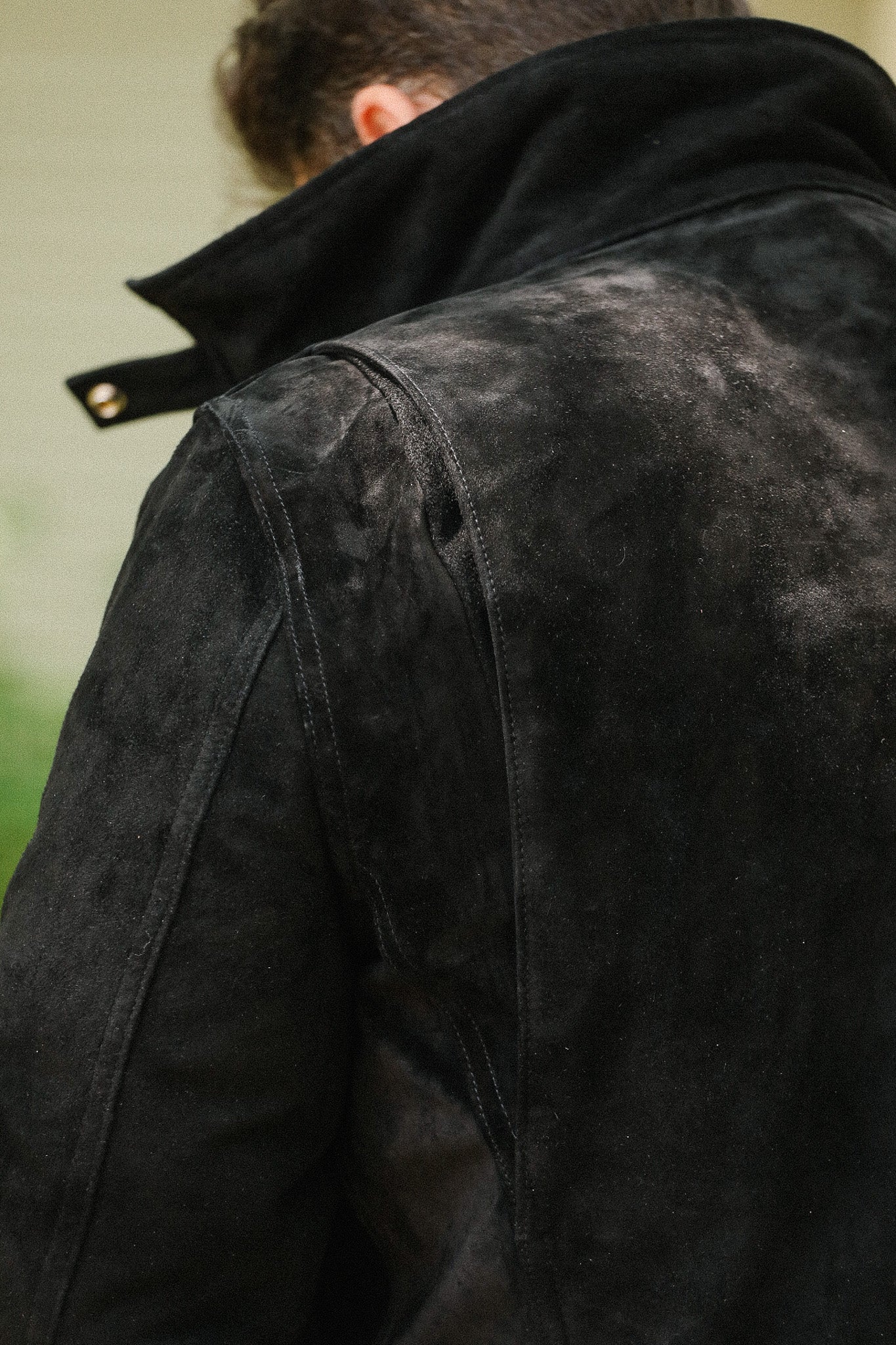 IHJ-156-BLK Iron Heart Horsehide Suede M65 Jacket - Black – Iron