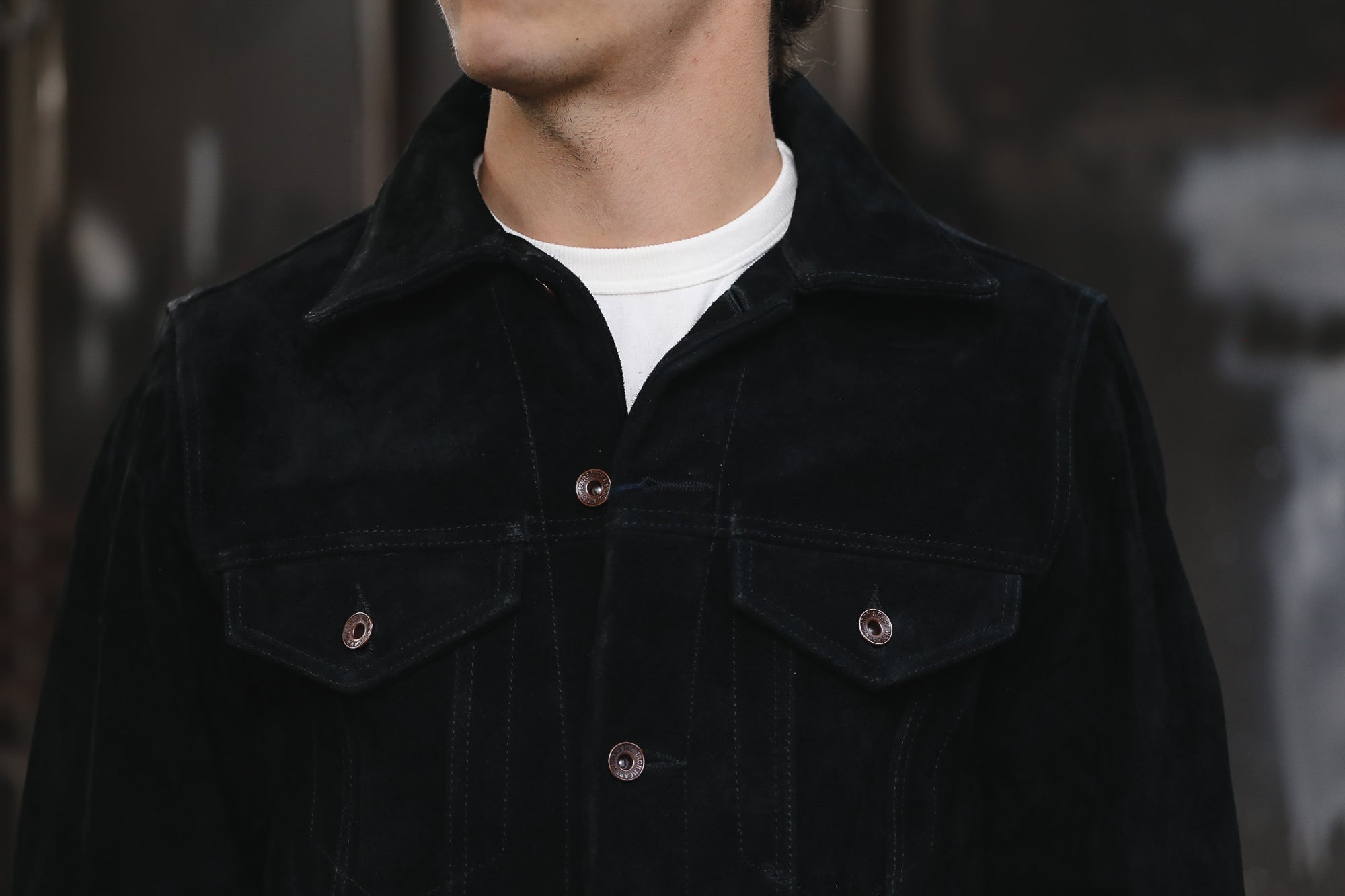 IHJ-49-BLK Iron Heart Split Steer Modified Type III Jacket - Black