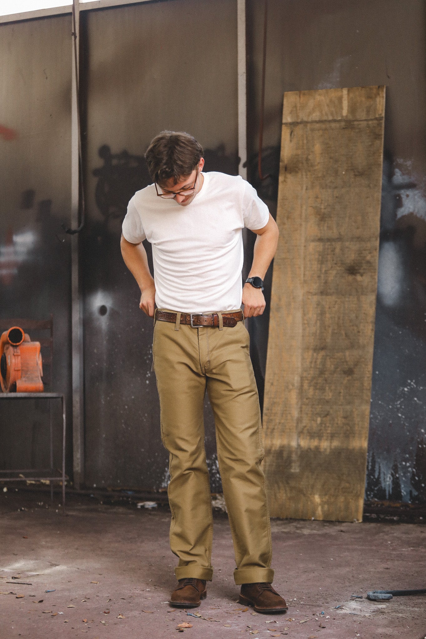 IH-720-KHA Iron Heart 11oz Cotton Whipcord Work Pants - Khaki