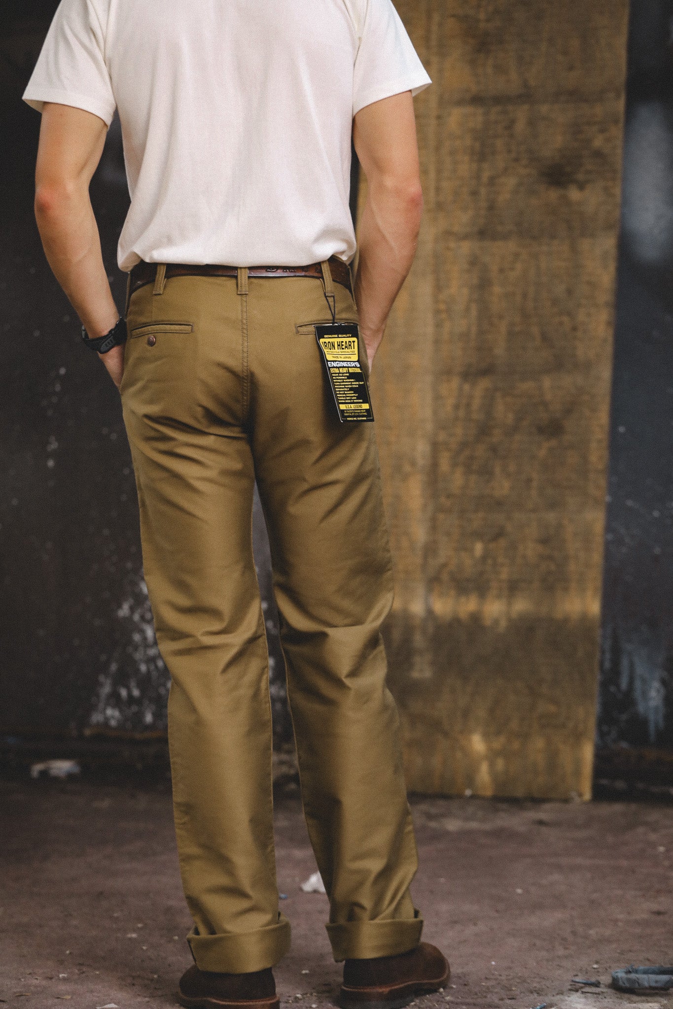 IH-720-KHA Iron Heart 11oz Cotton Whipcord Work Pants - Khaki