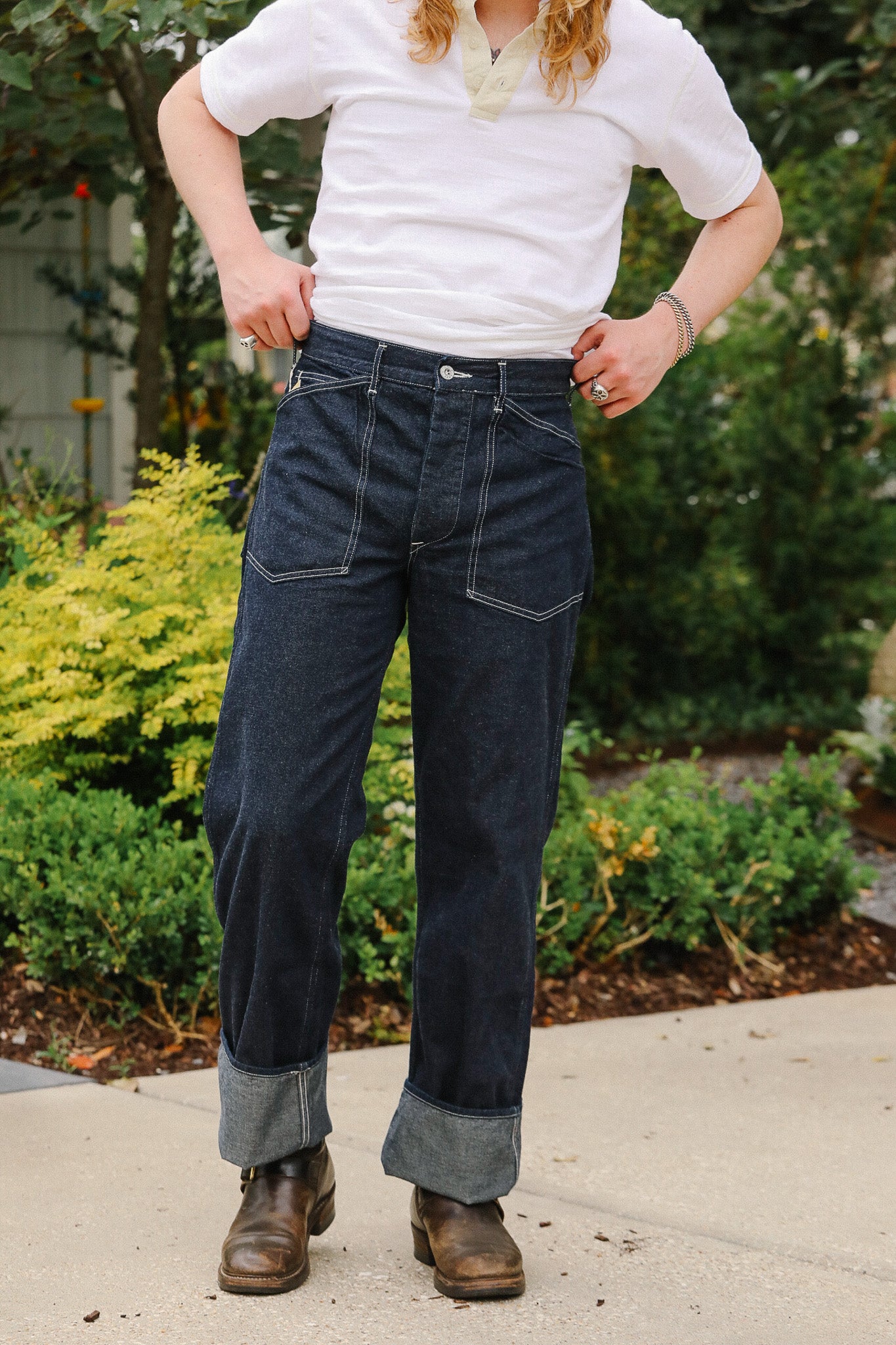 BR41106 Buzz Rickson U.S. Army Denim Working Trousers- Indigo