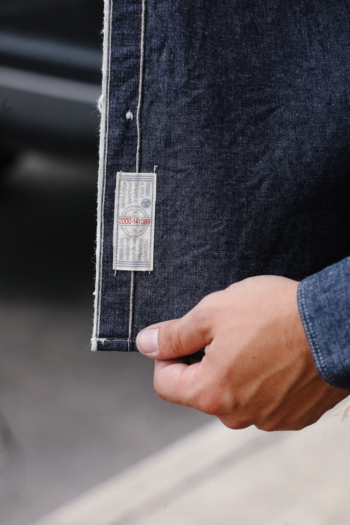 &quot;Selvedge&quot; Chambray Work Shirt- Indigo (SJCBS25)
