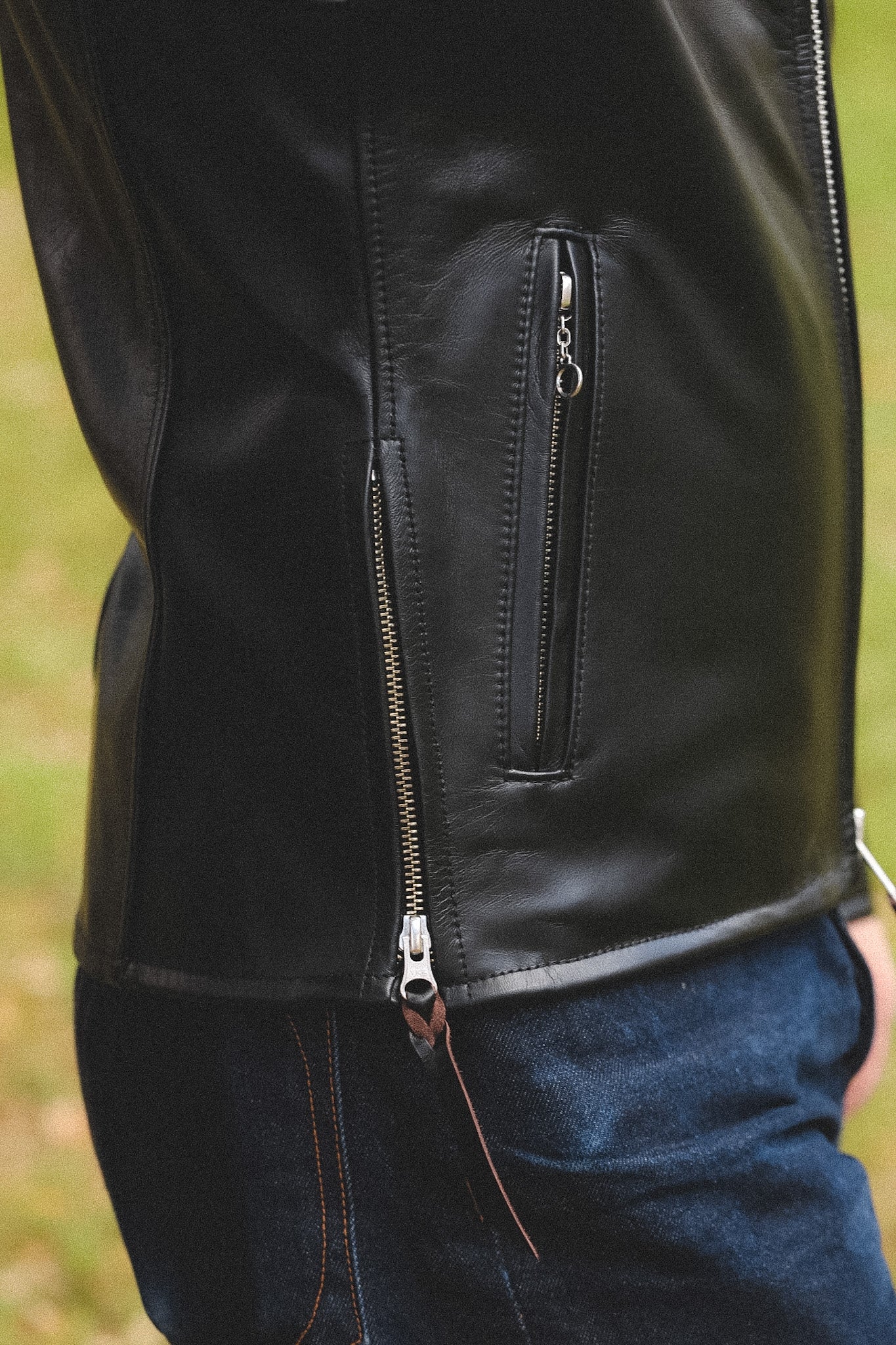 IHJ-54-BLK Iron Heart Japanese Horsehide Rider's Jacket with
