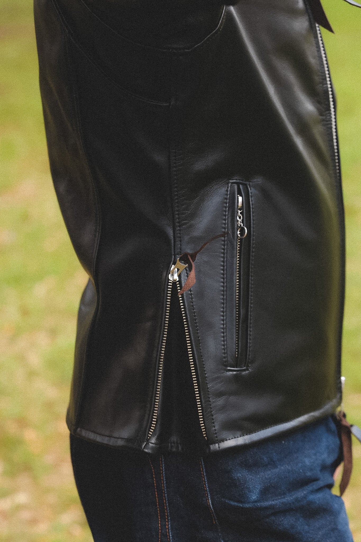 IHJ-54-BLK Iron Heart Japanese Horsehide Rider's Jacket with