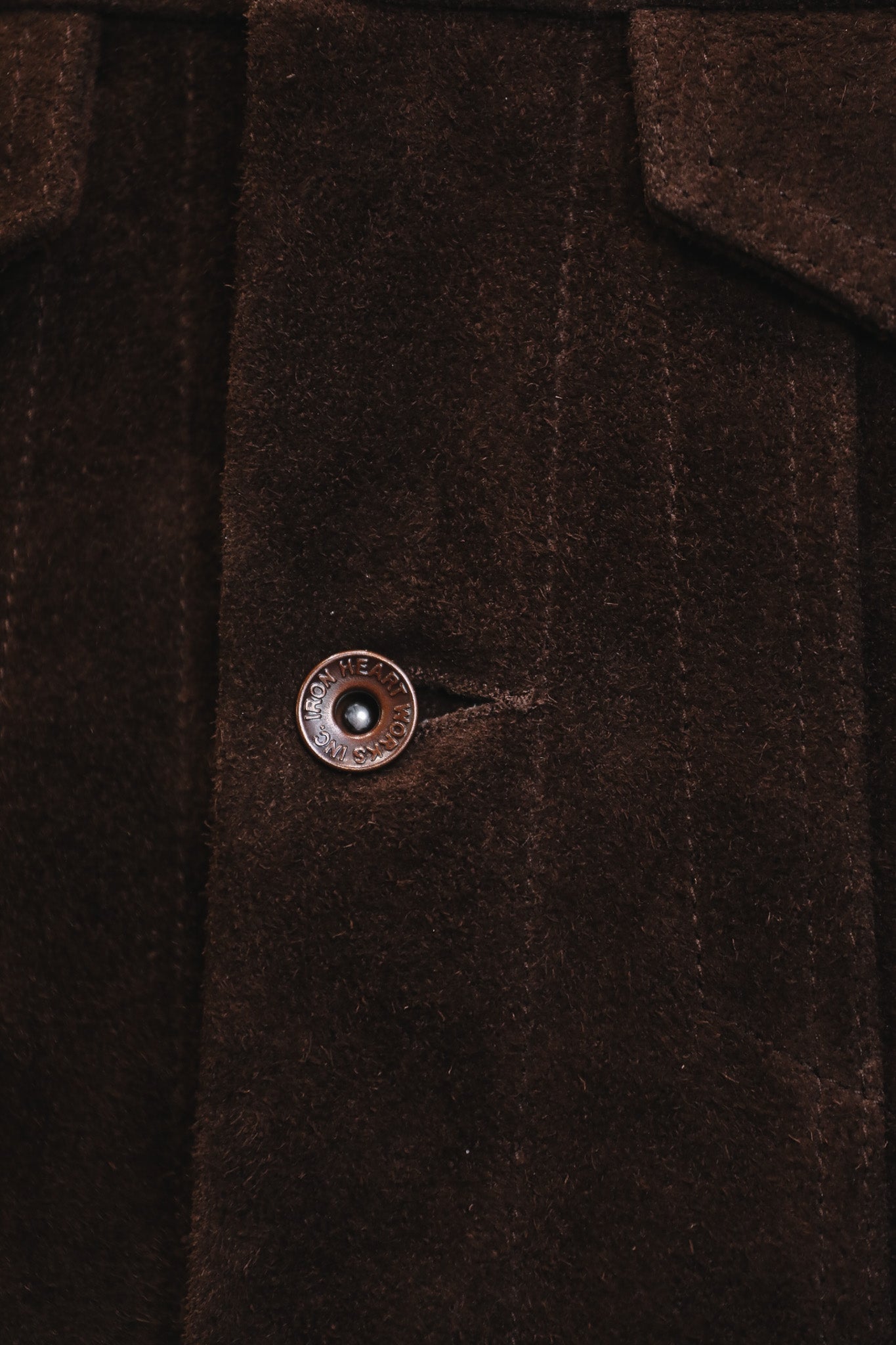 IHJ-49-BRN Iron Heart Split Steer Modified Type III Jacket - Brown