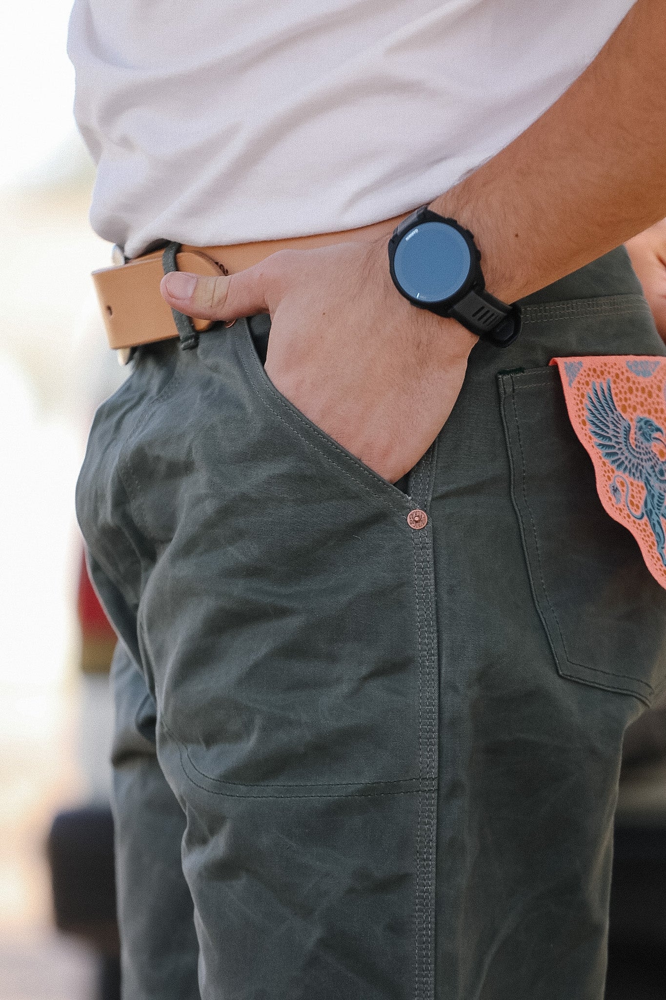 Indigofera Wendell Pants- Coated Canvas