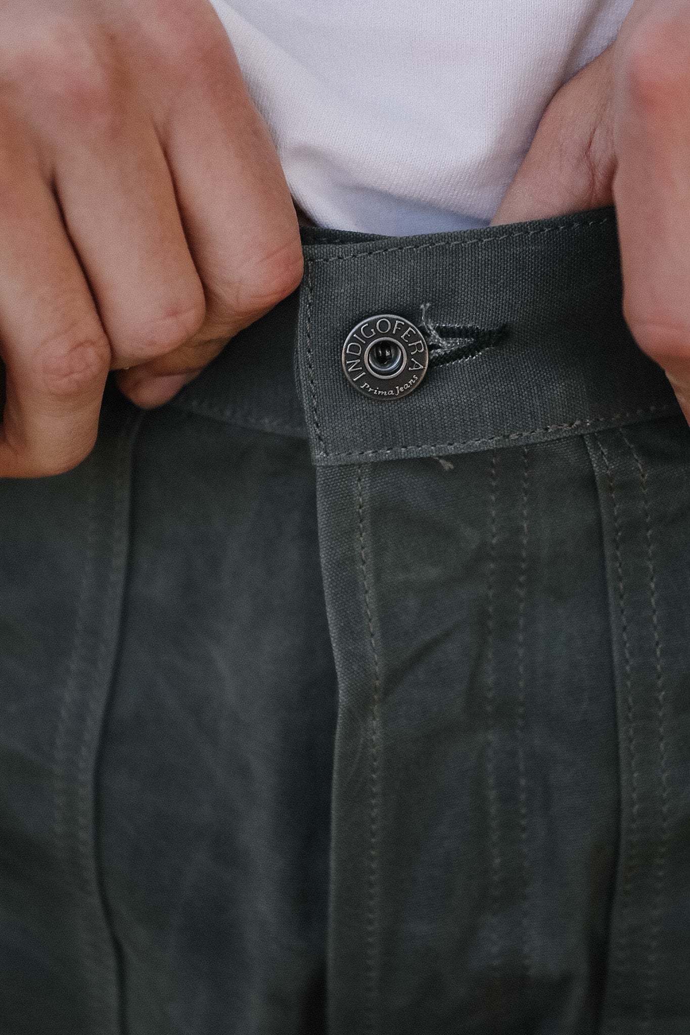 Indigofera Wendell Pants- Coated Canvas