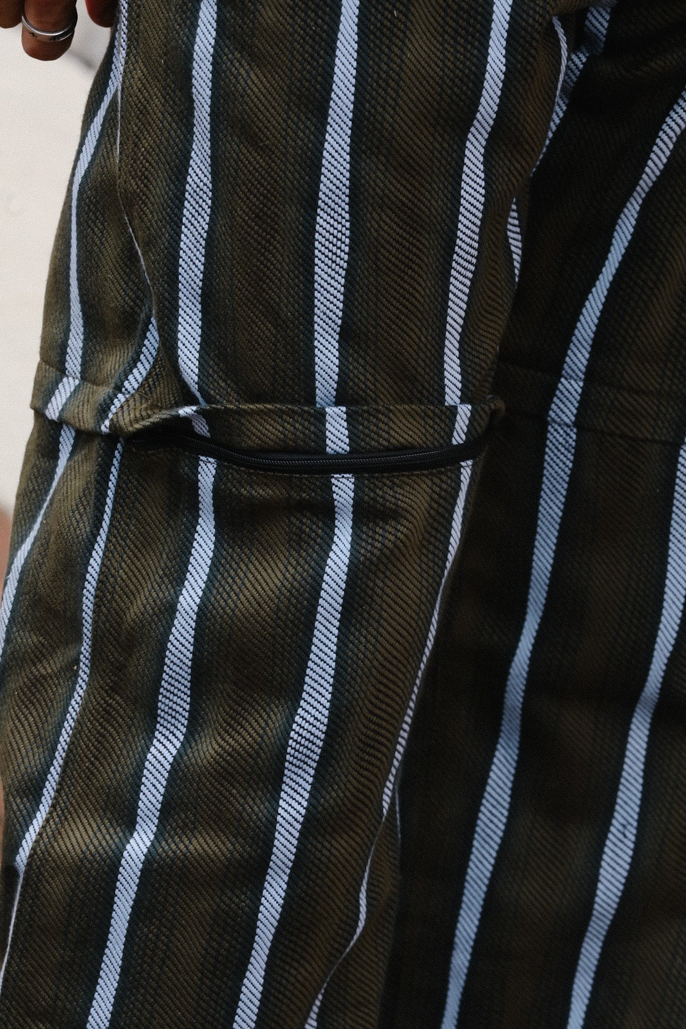 Drunken Stripe 2 Way Pant-Olive (SJAP25-DPS)