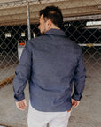 scout- NAVY chambray LS NEW