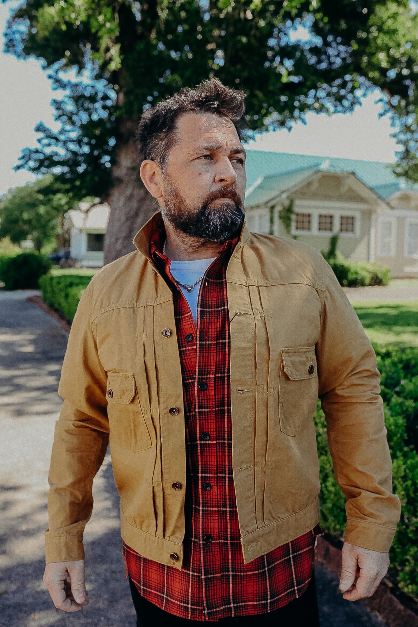 9oz Paraffin Coated OX Type II Jacket - Mustard IHJ-134-MUS – Iron