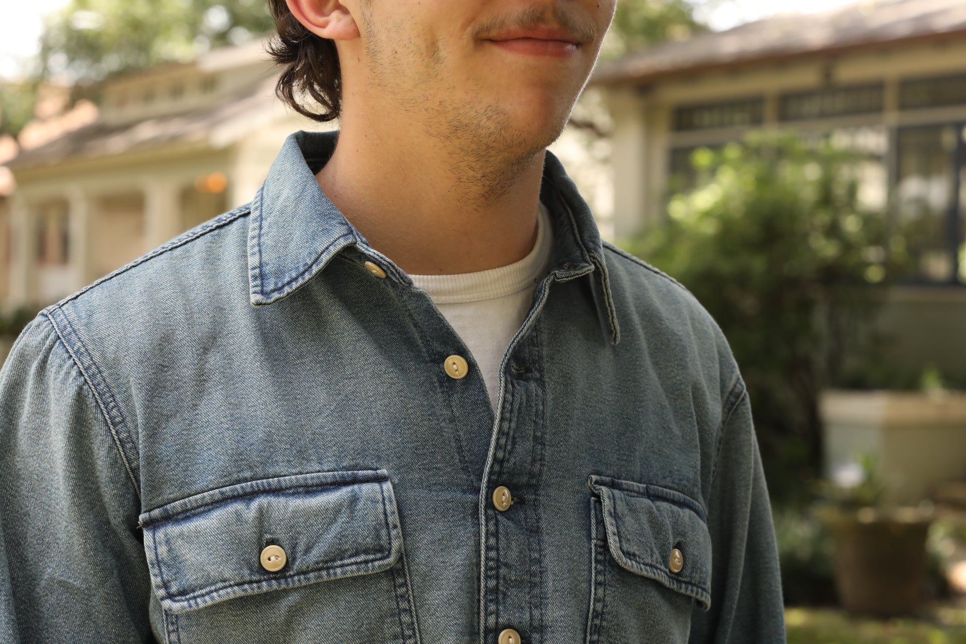 Rogue Territory Field Shirt- Washed Out Indigo