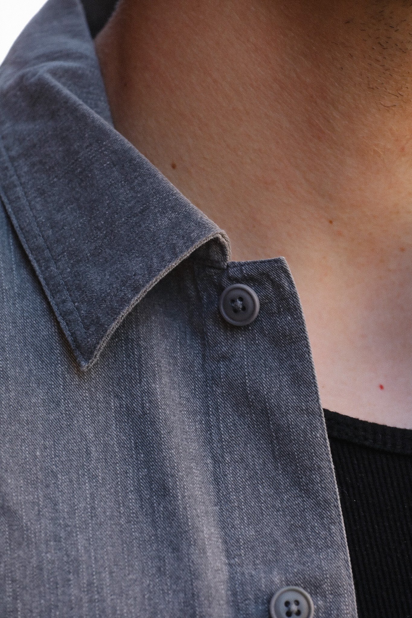Short Sleeve Workshirt- Charcoal