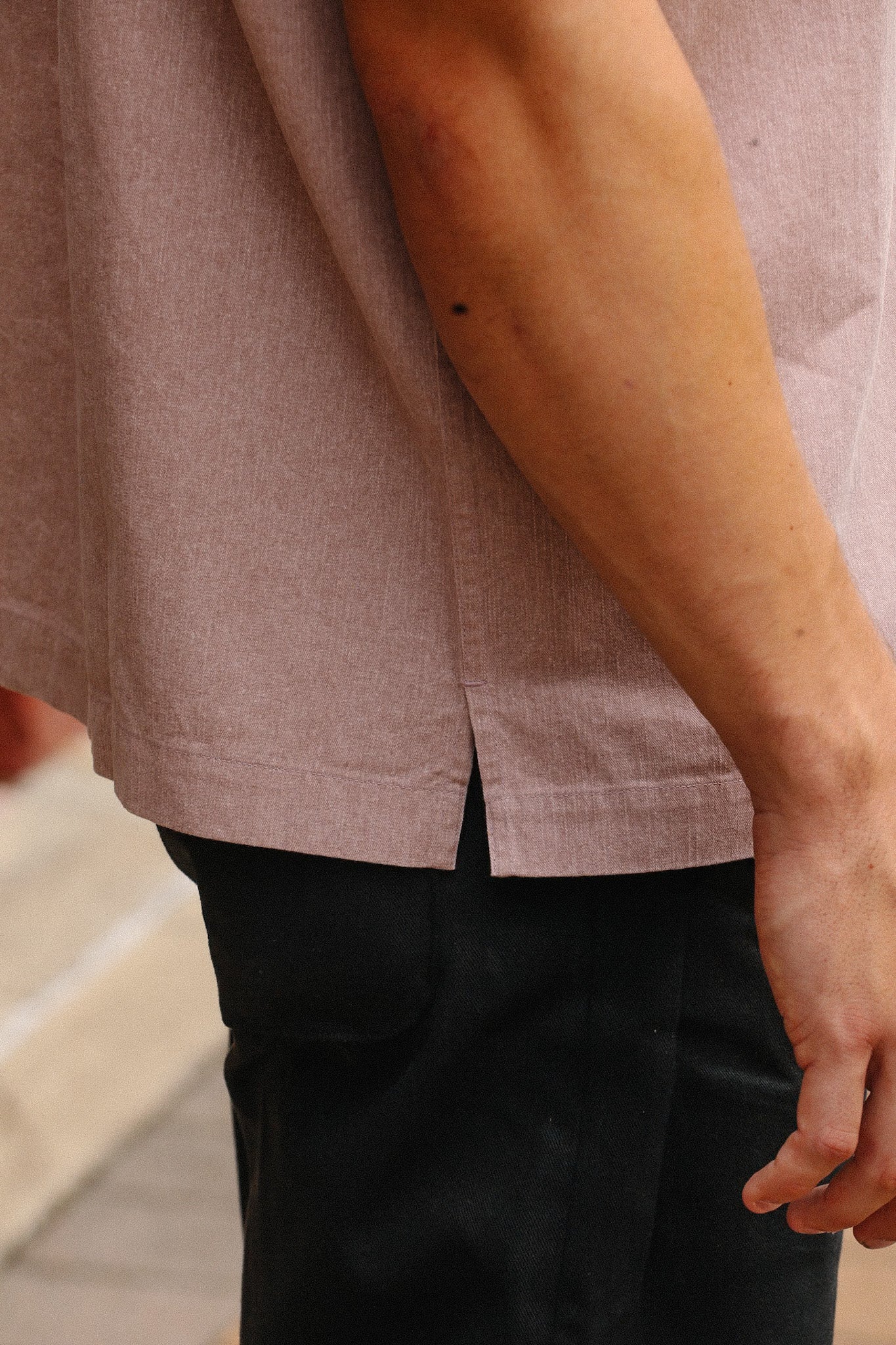 Short Sleeve Workshirt- Blush