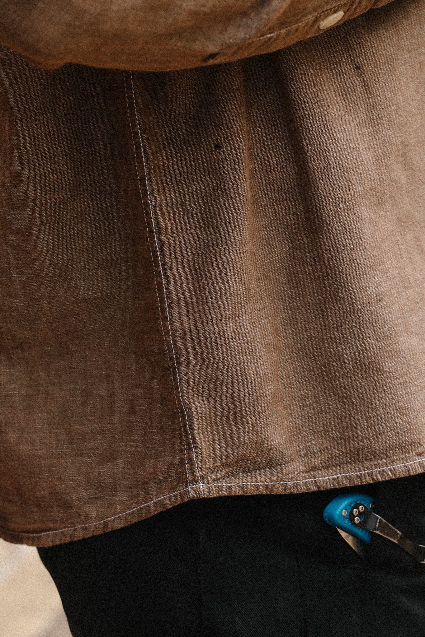 Utility Shirt- Brown Chambray