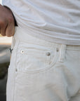 13.5oz Denim Slim Tapered Cut Jeans - White IH-777-WT