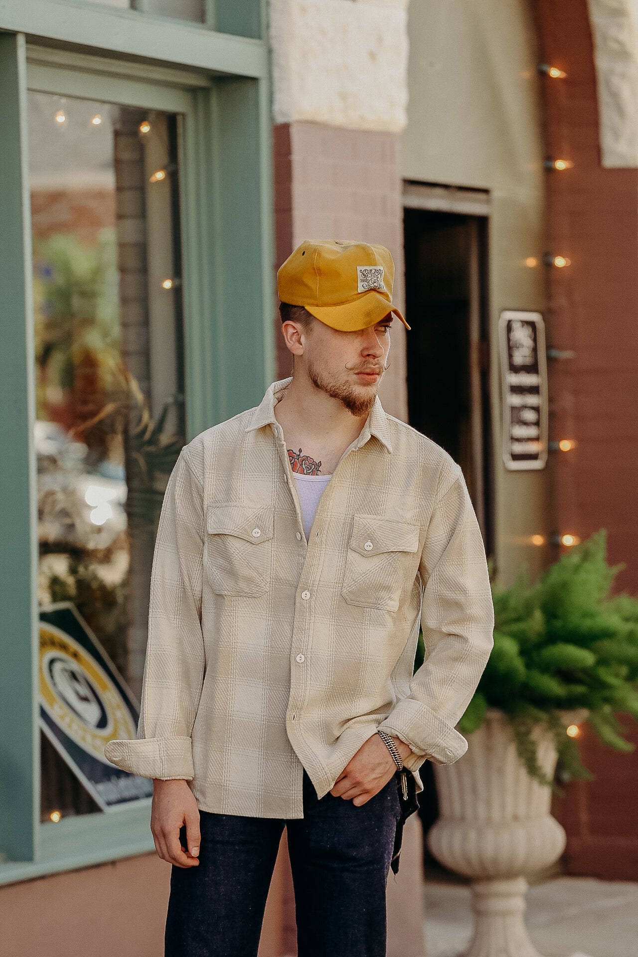 Crosscut Flannel - Alabaster Twill