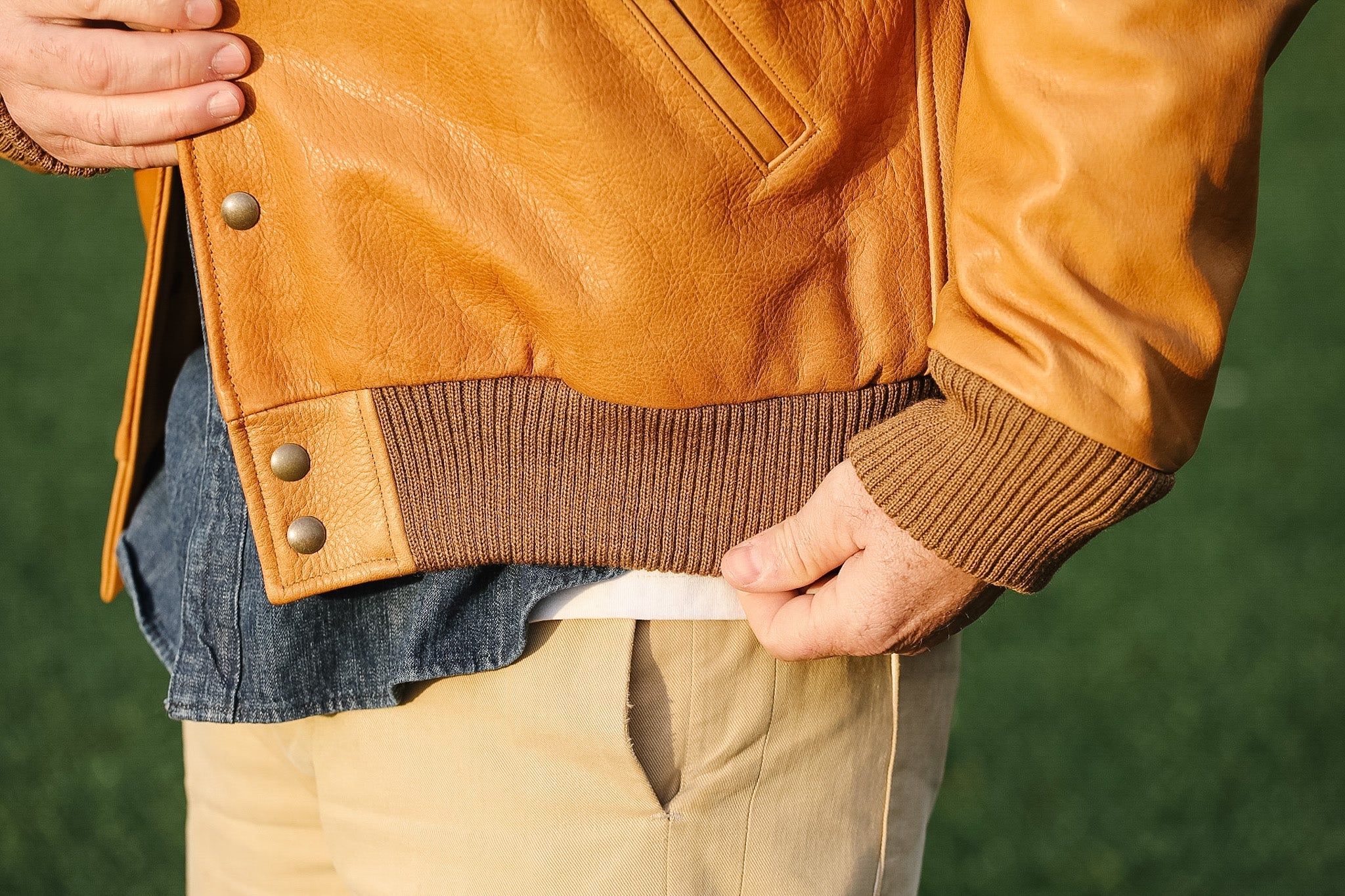 ジャケット・アウター DIRAIN Dust Leather Linen Hooded Jacket Dehen 1920 All-City Leather Jacket-Rust Leather / Dark Tan – Iron