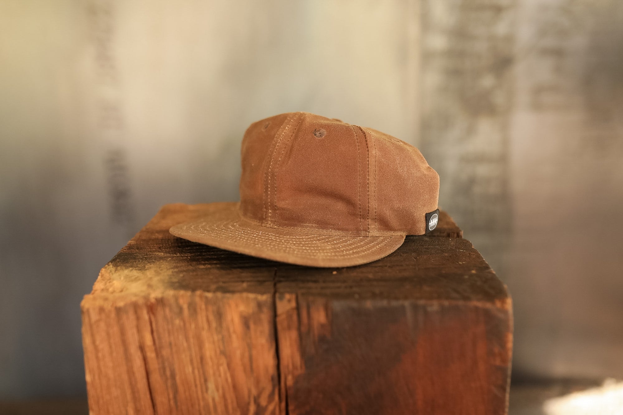 ANM Waxed Vintage 6 Panel Cap- Camel